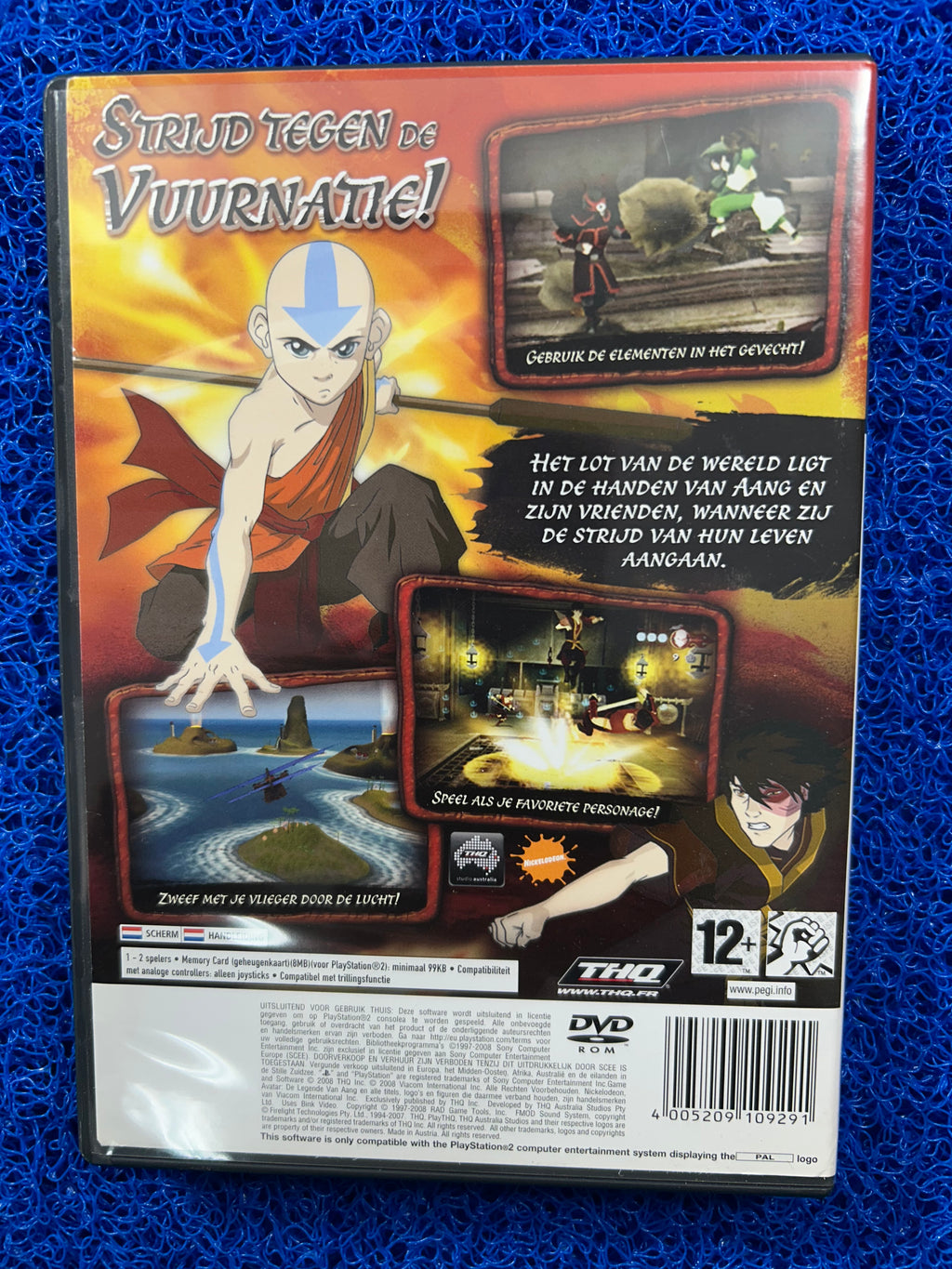 PS2 Avatar the legend of aang into the inferno (E)