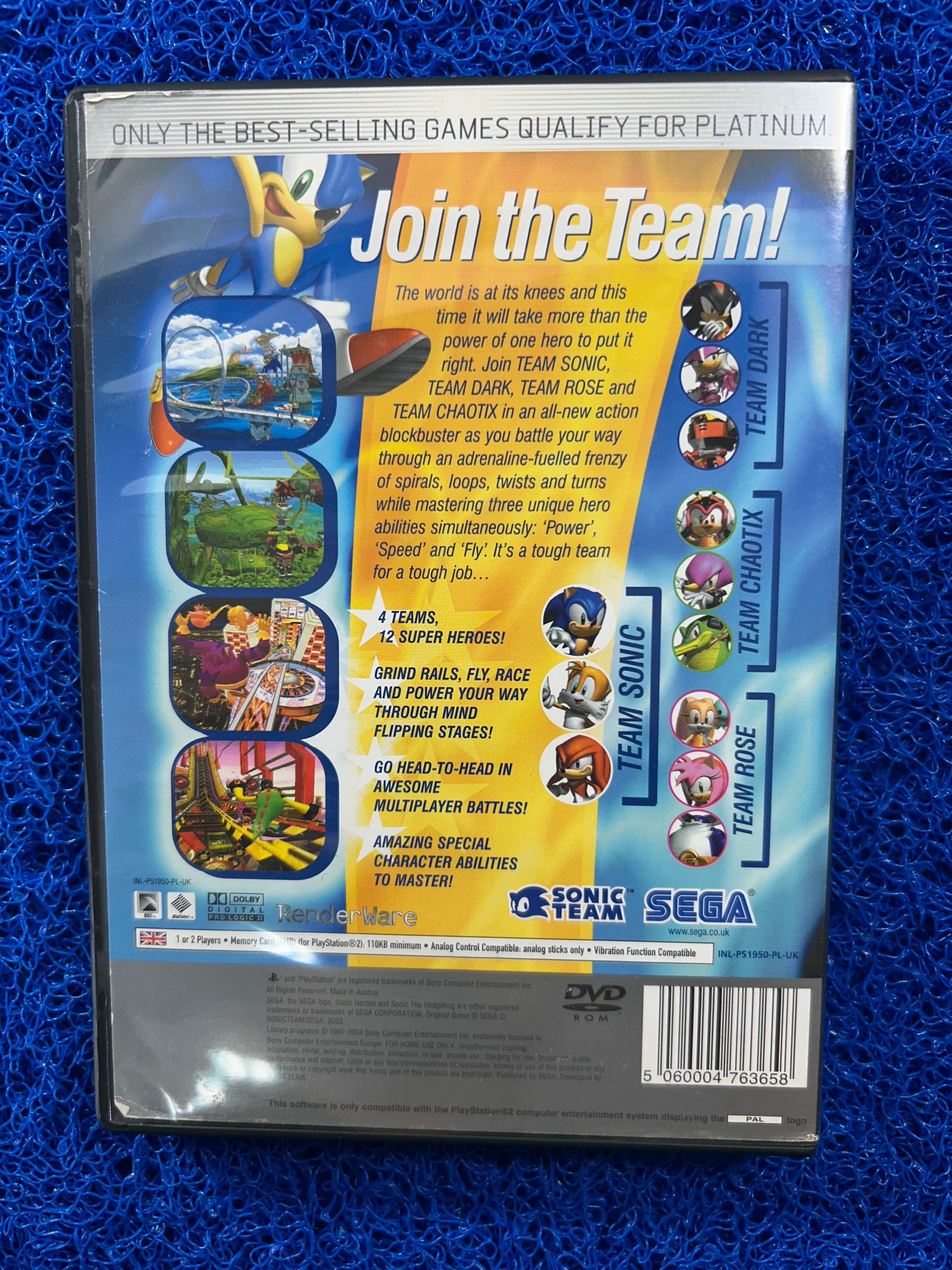 PS2 Sonic Heroes (E)