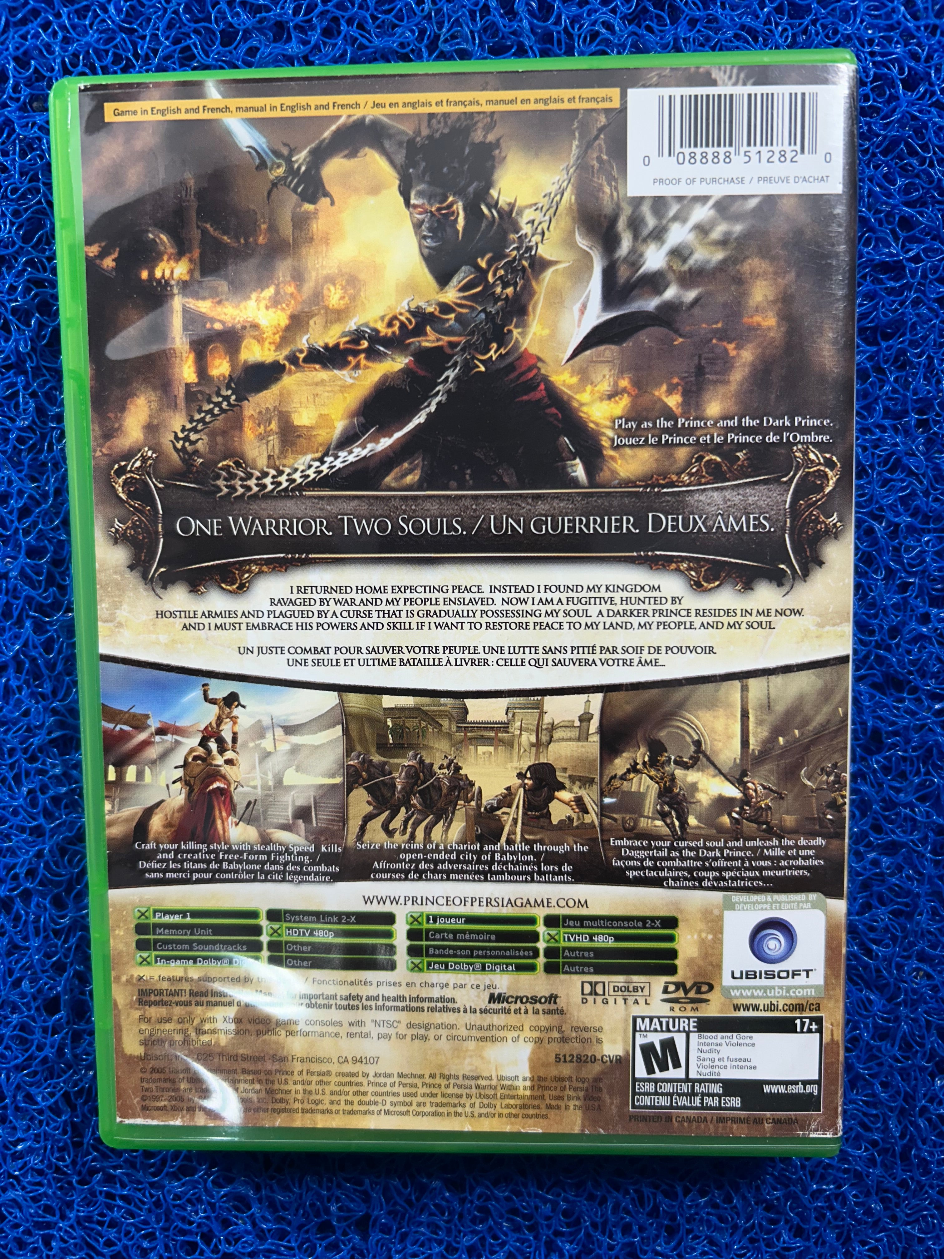 XBOX Prince of persia the two thrones (A)