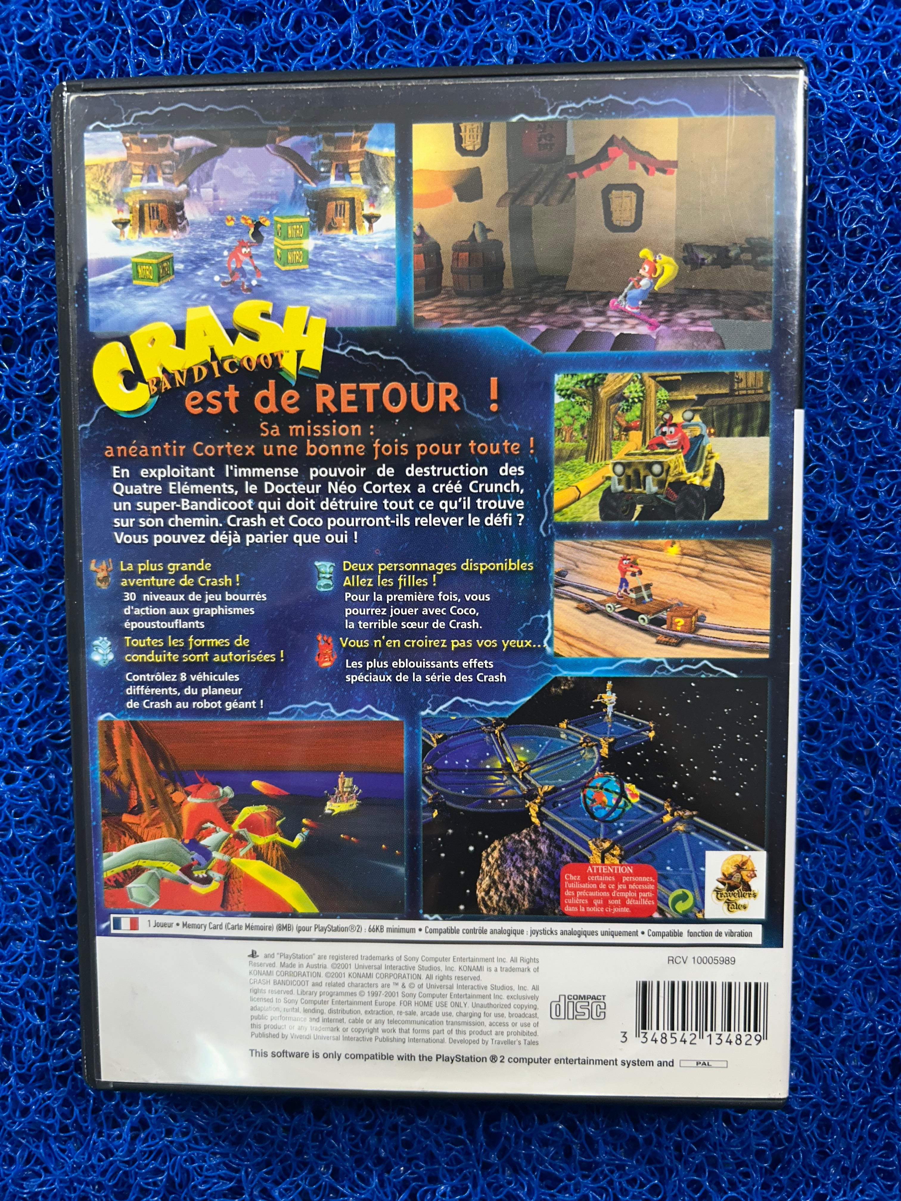 PS2 Crash bandicoot wrath of cortex (E)