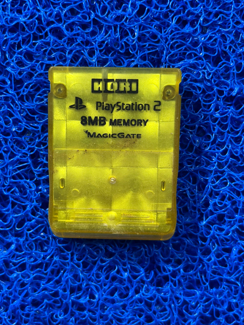 ACESSÓRIOS Memory card de ps2 translúcido amarelo