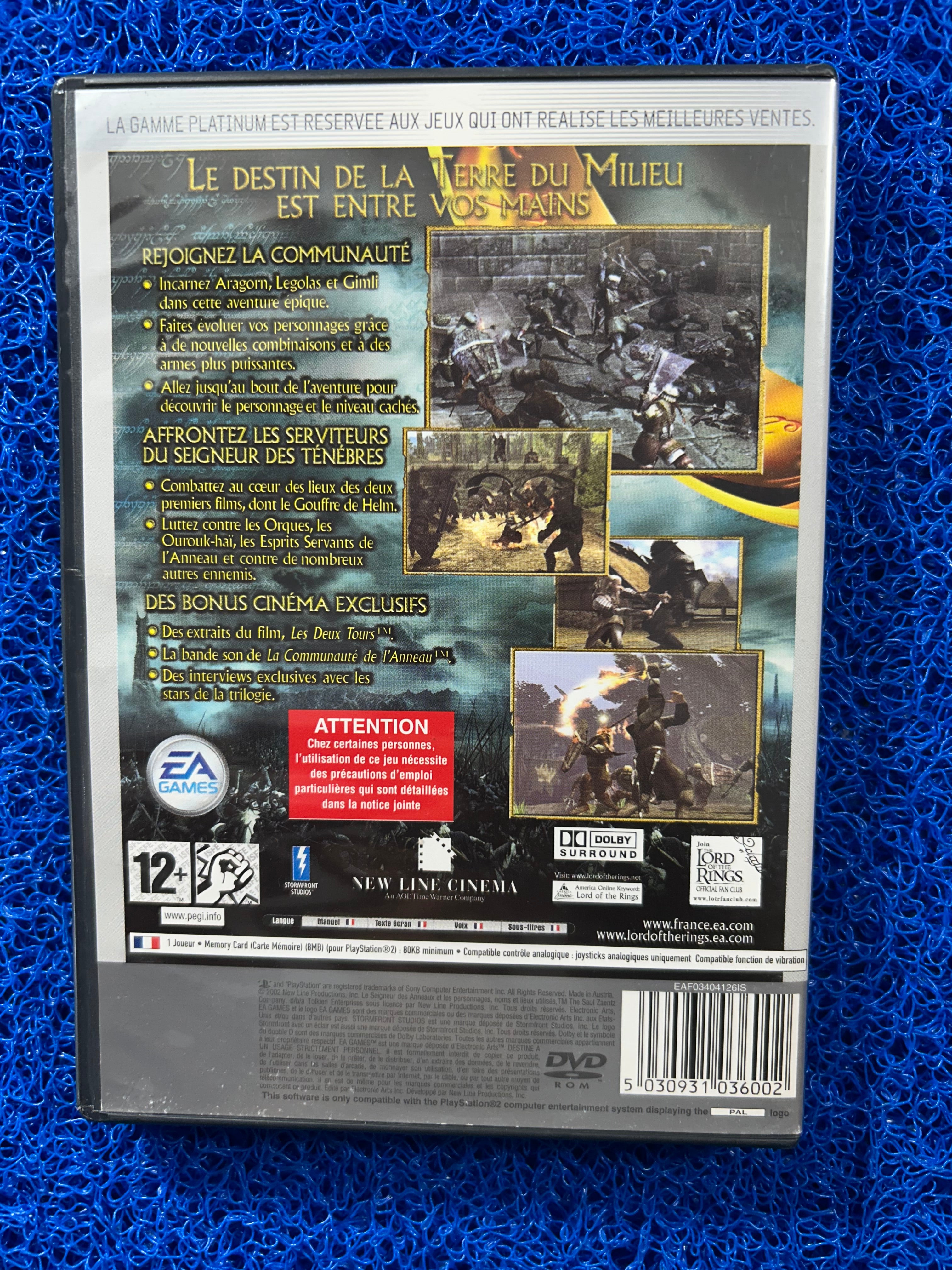 PS2 The lord of the rings the two thrones (E)