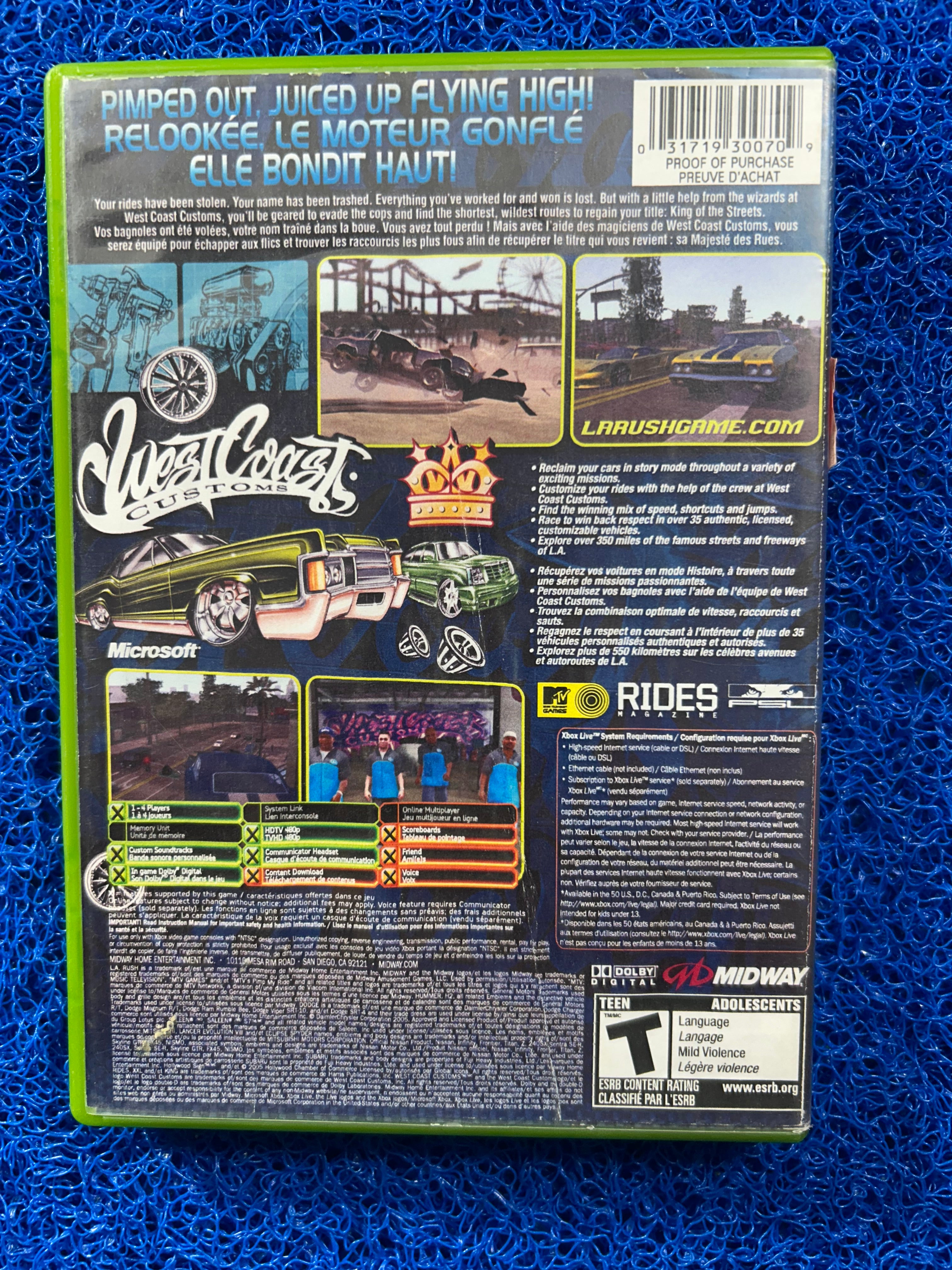 XBOX L.A Rush (A)
