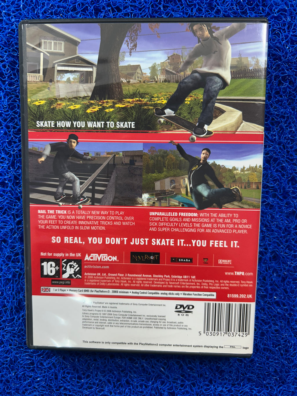 PS2 Tony hawk Project 8 (E)