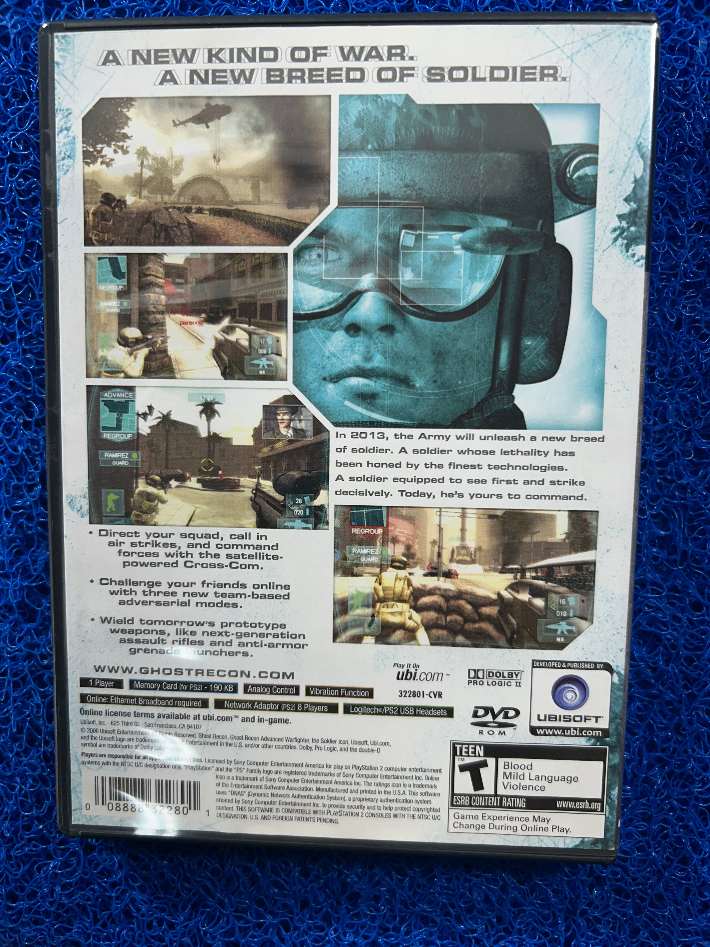 PS2 Ghost recon advanced warfighter (A)