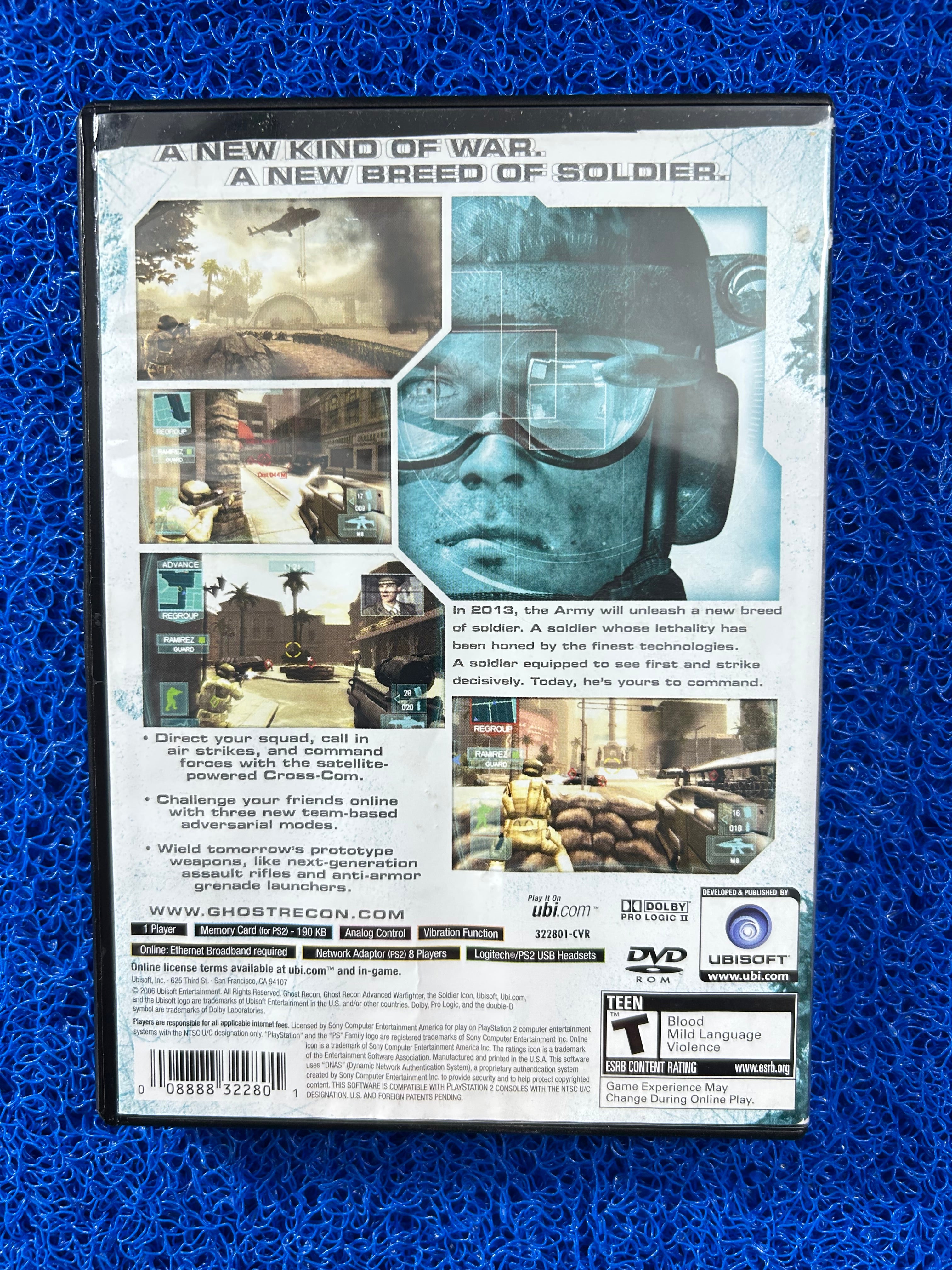 PS2 Ghost recon advanced warfighter (A)