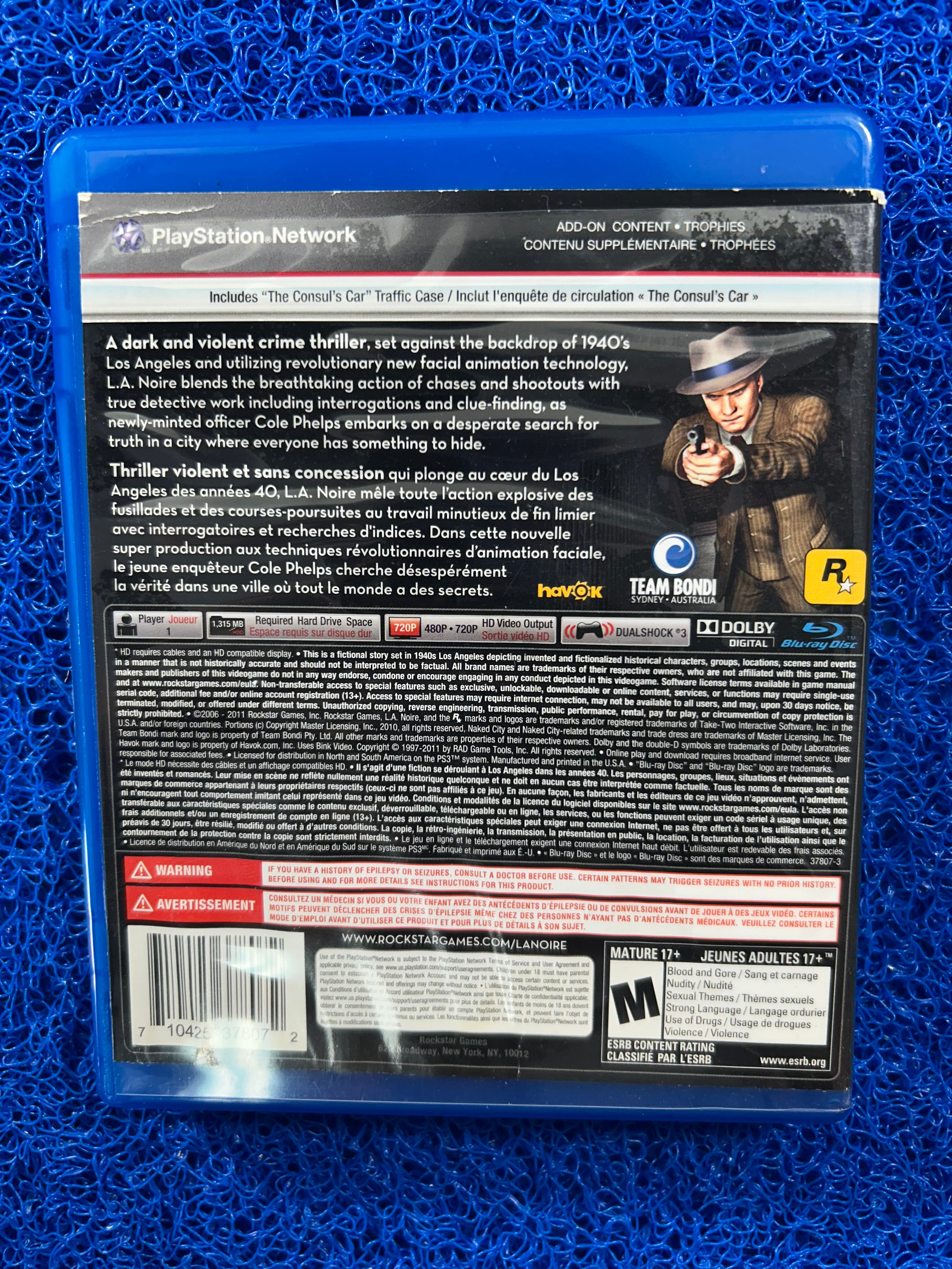 PS3 L.A noire