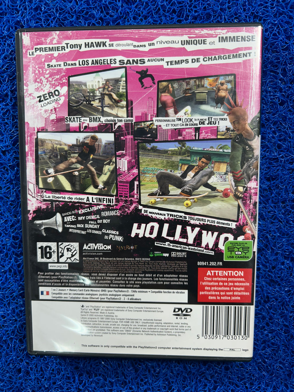 PS2 Tony hawk american wastland (E)
