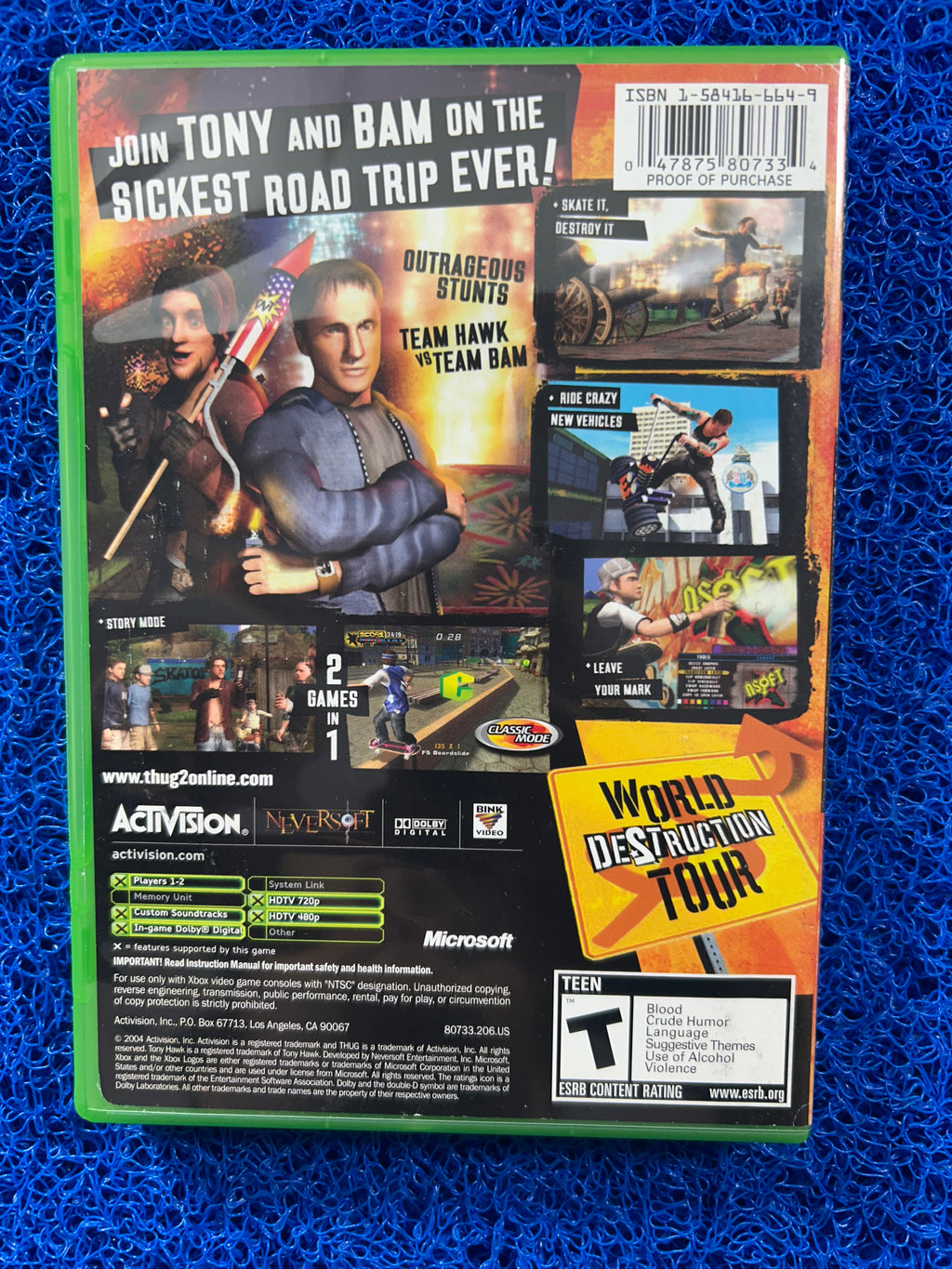 XBOX Tony hawk underground 2 (A)