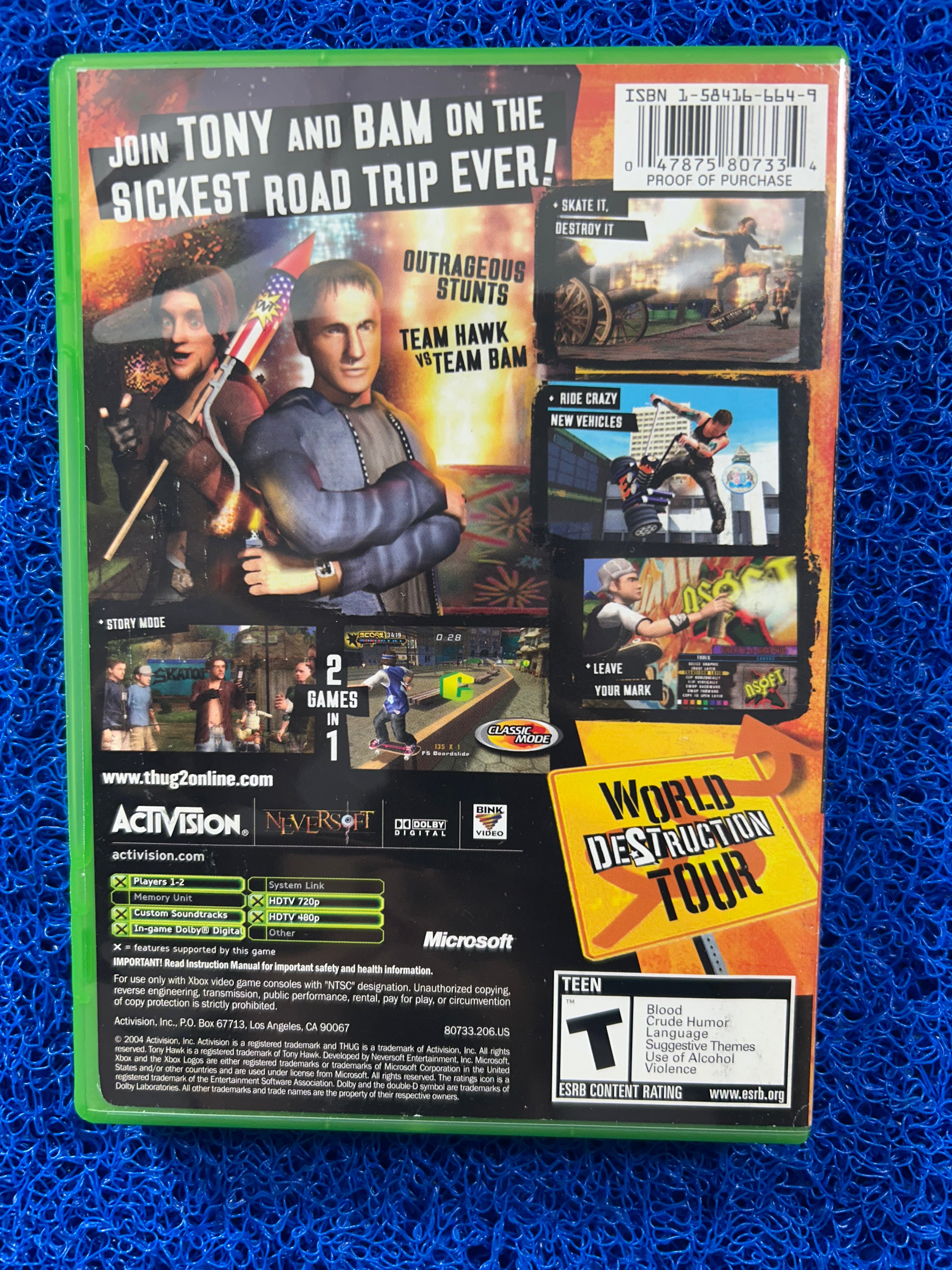 XBOX Tony hawk underground 2 (A)