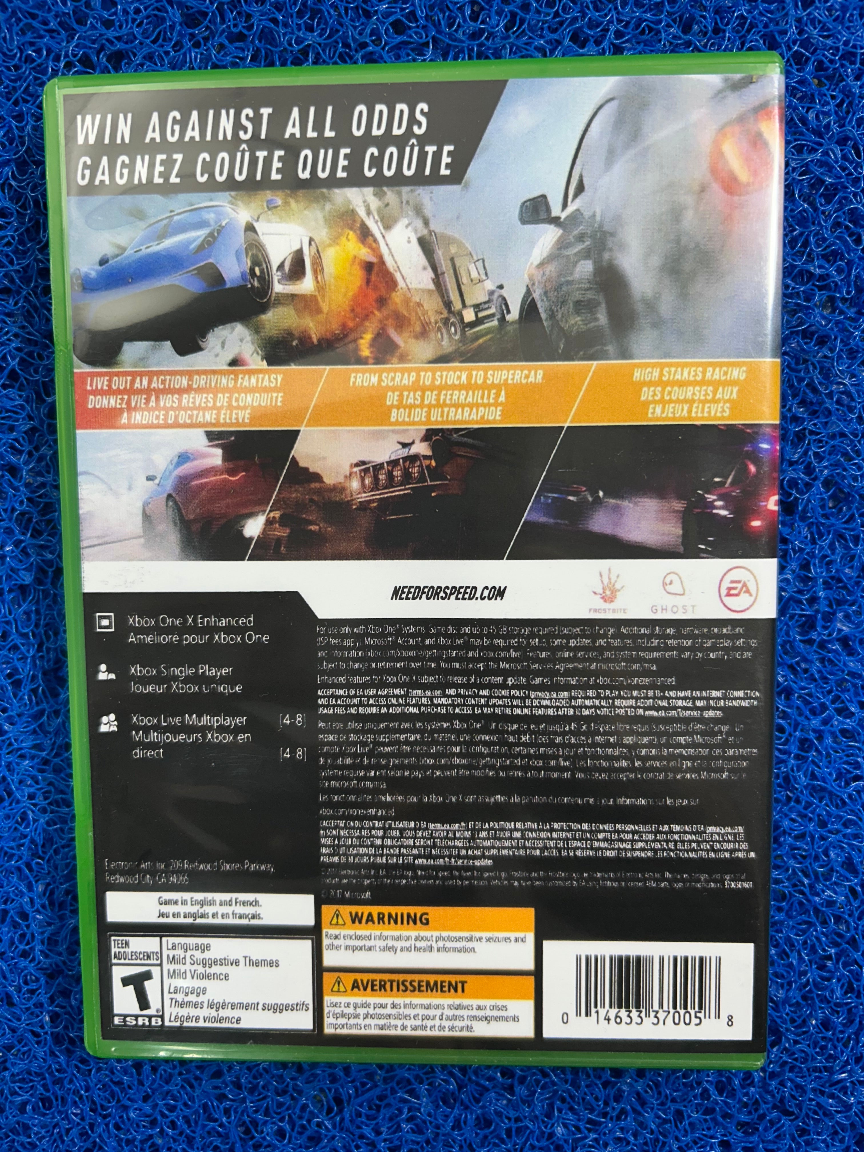 XONE# Need for speed payback