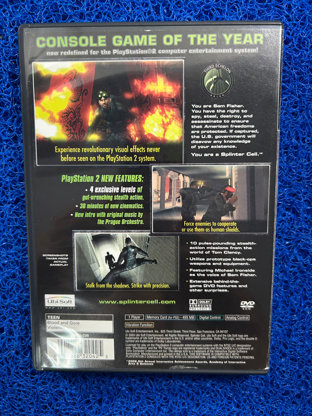 PS2 Splinter cell (A)