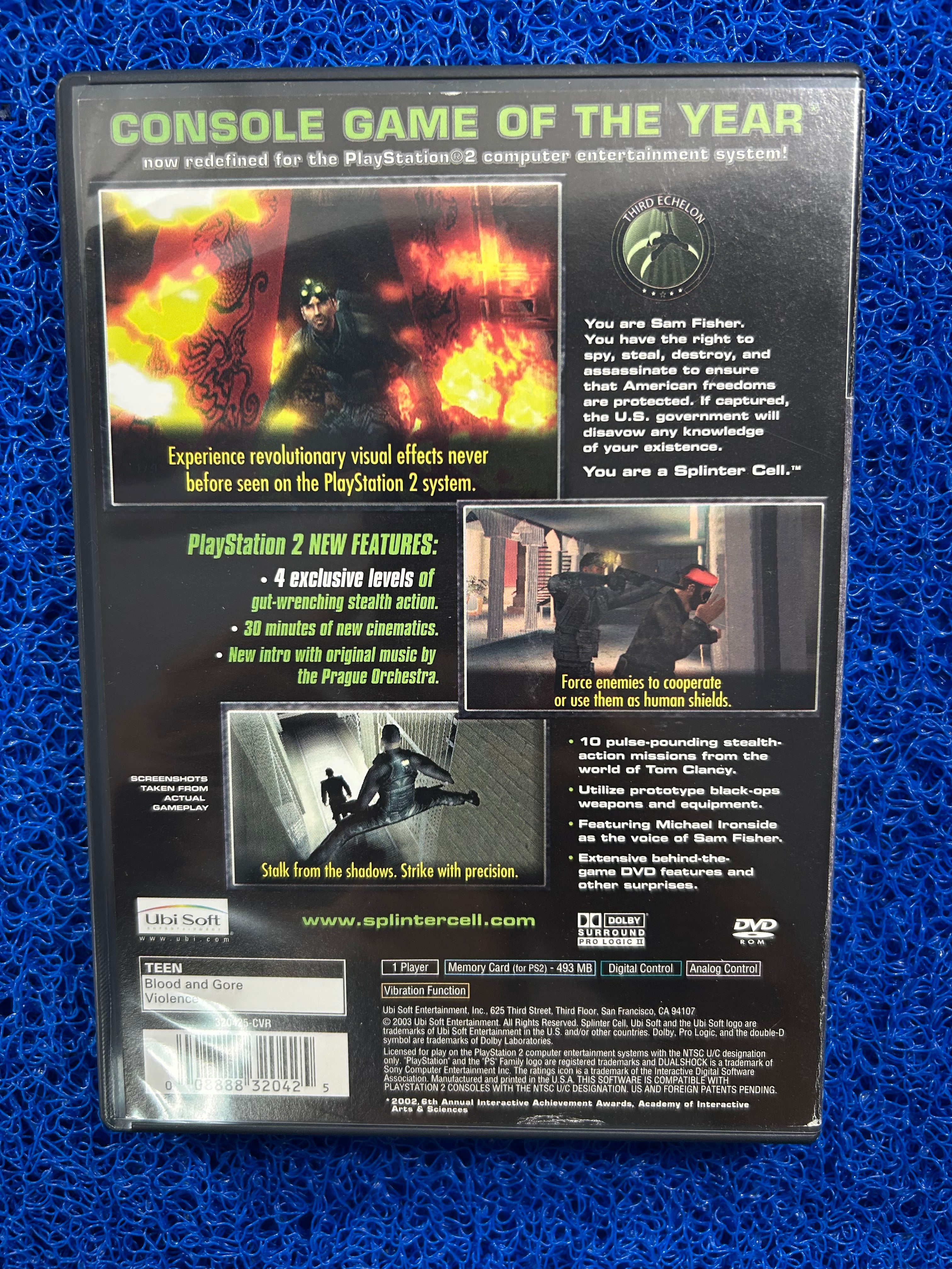 PS2 Splinter cell (A)