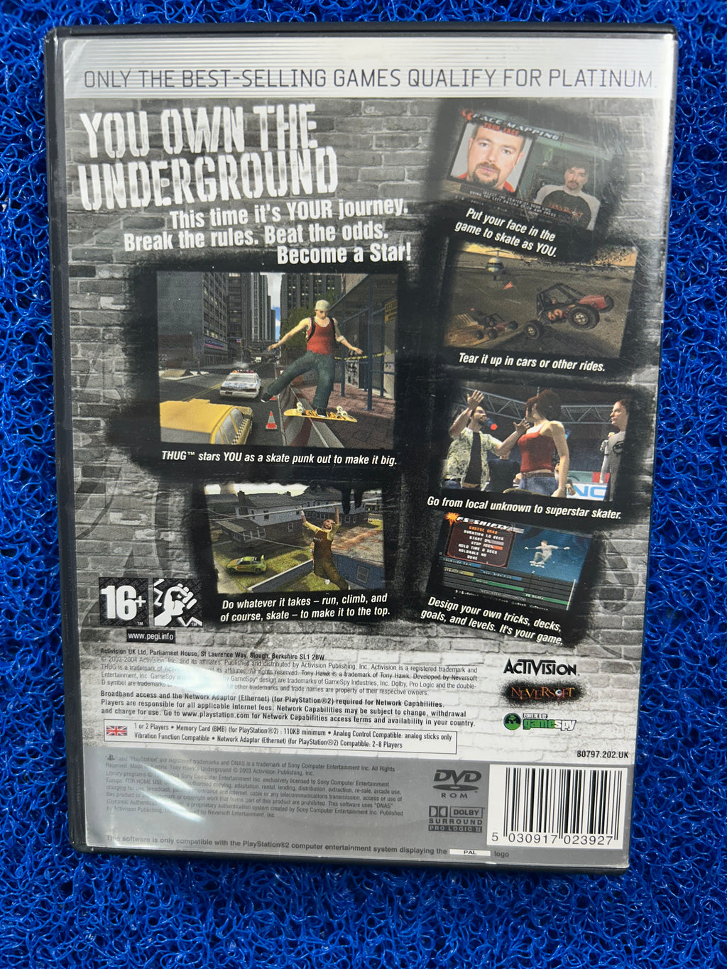 PS2 Tony hawk underground (E)