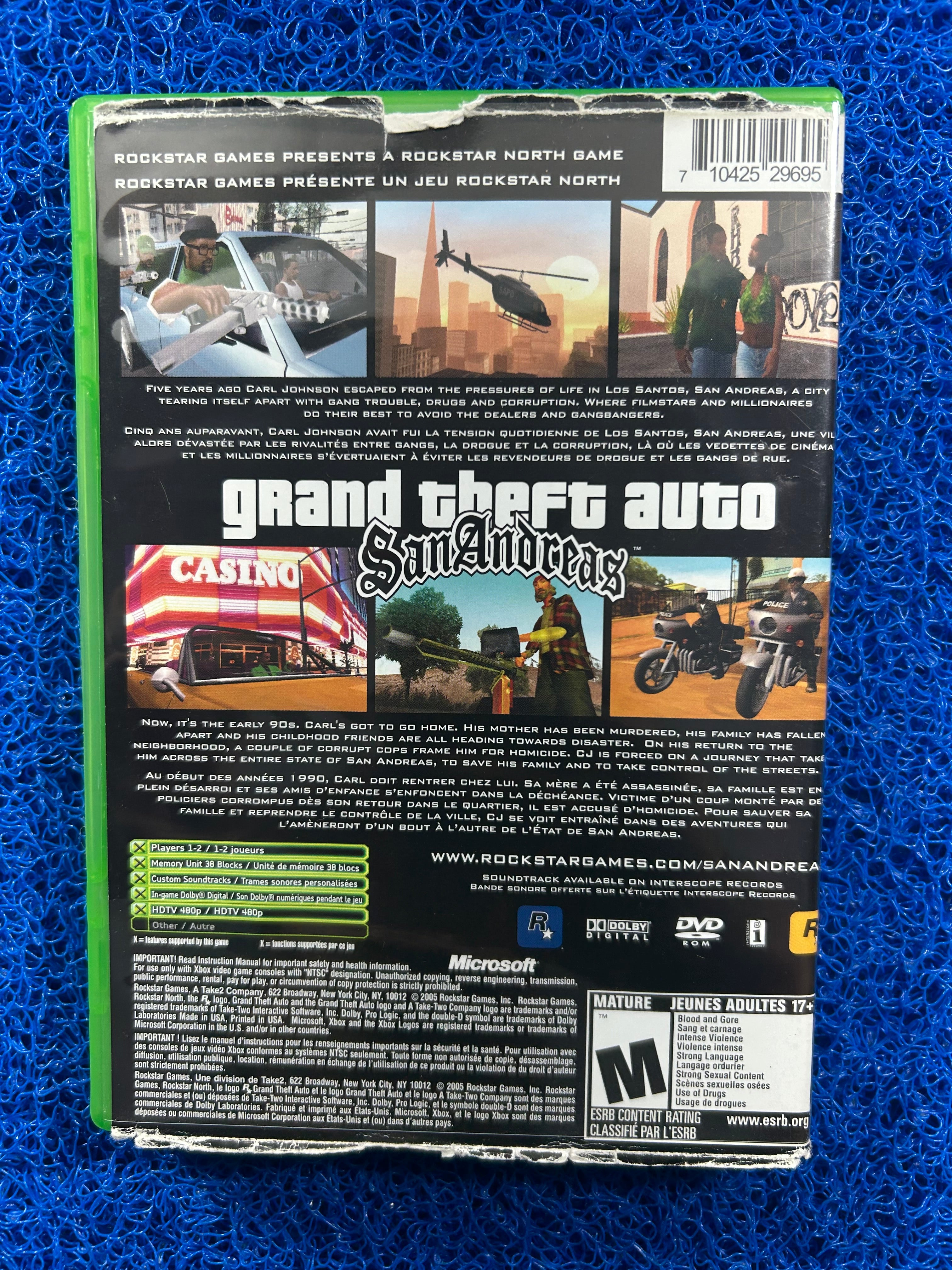 XBOX GTA San andreas (A)