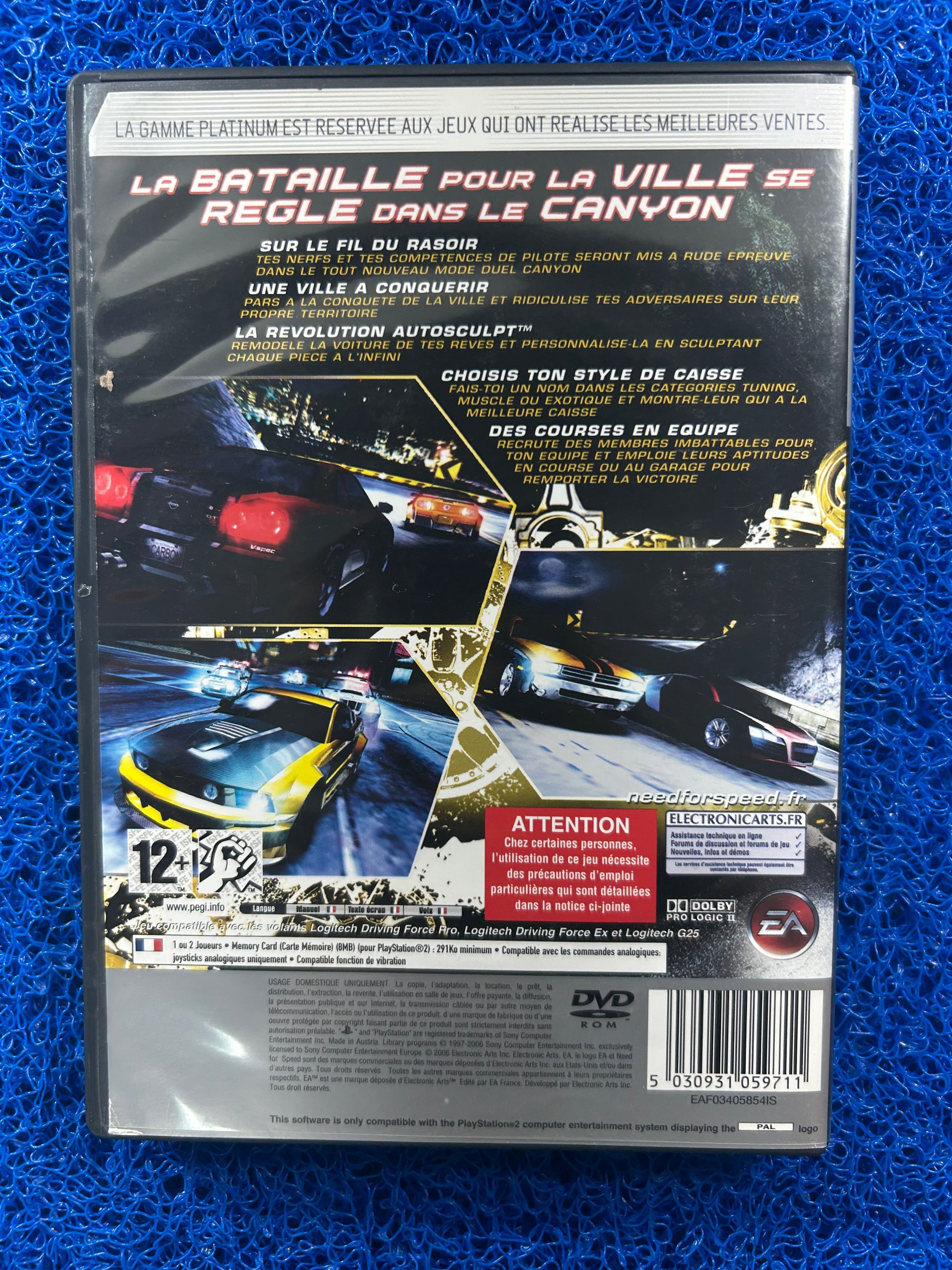 PS2 Need for speed carbon (E)