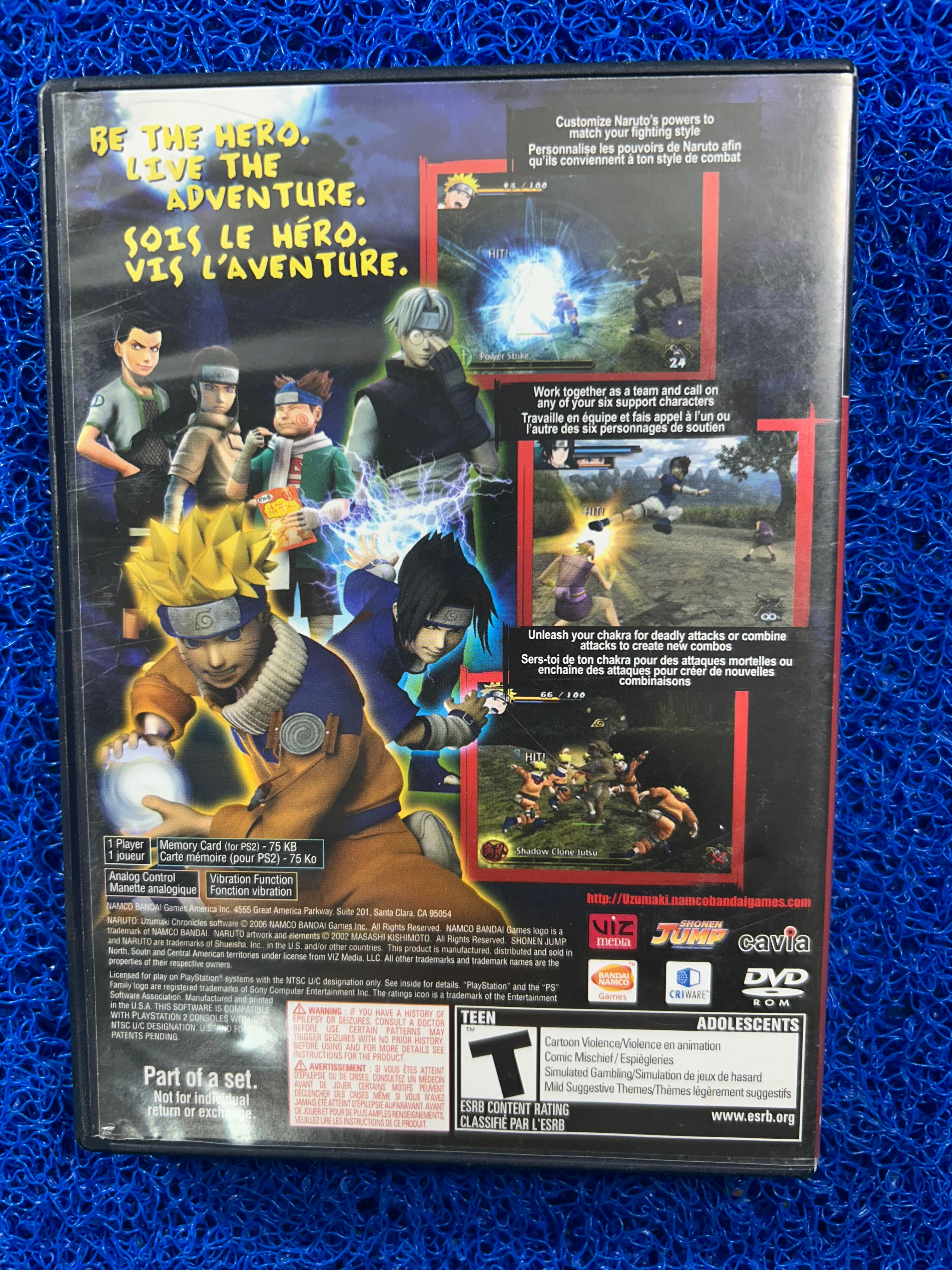 PS2 Naruto uzumaki chronicles (A)