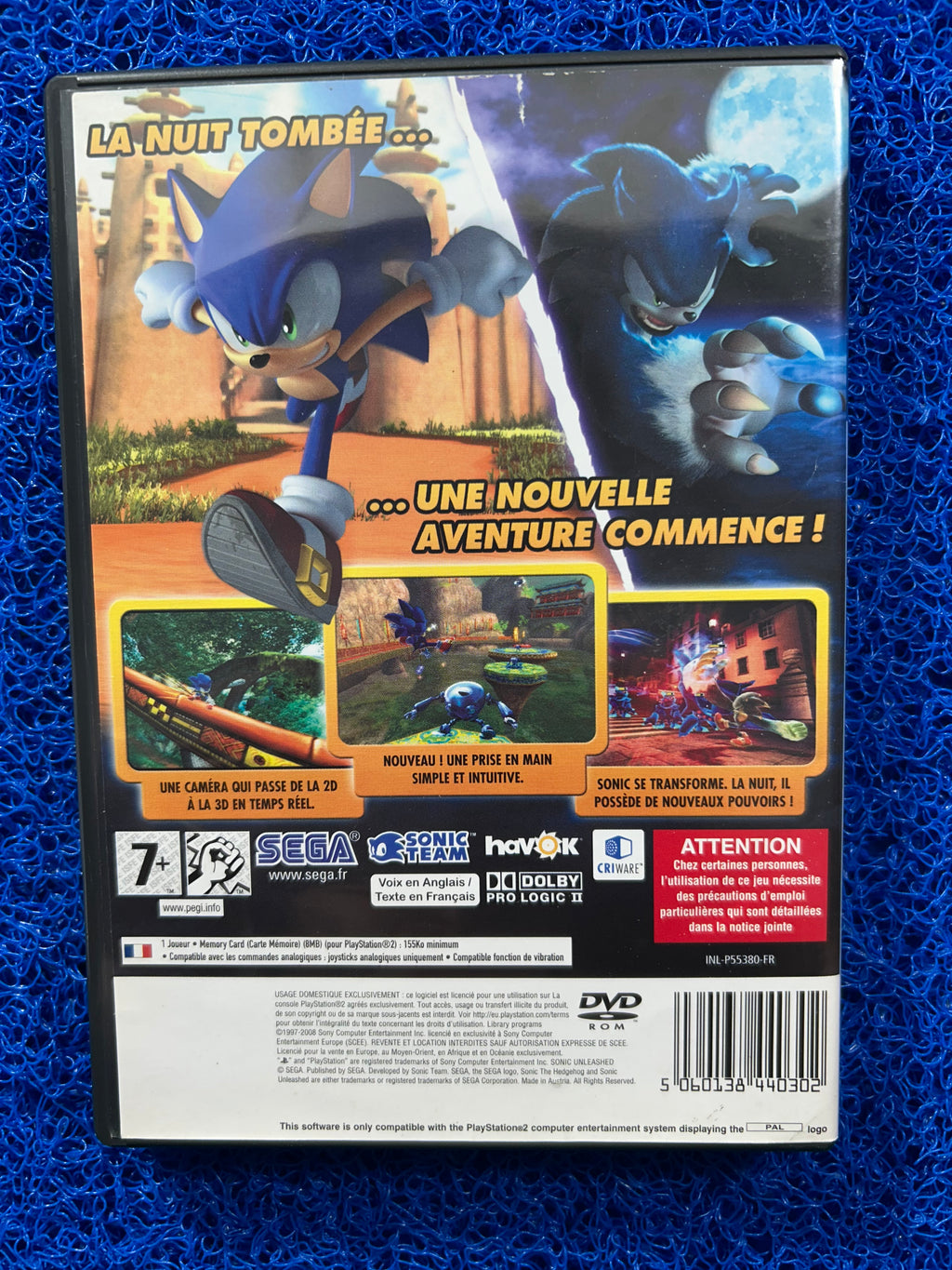 PS2 Sonic unleashed (E)