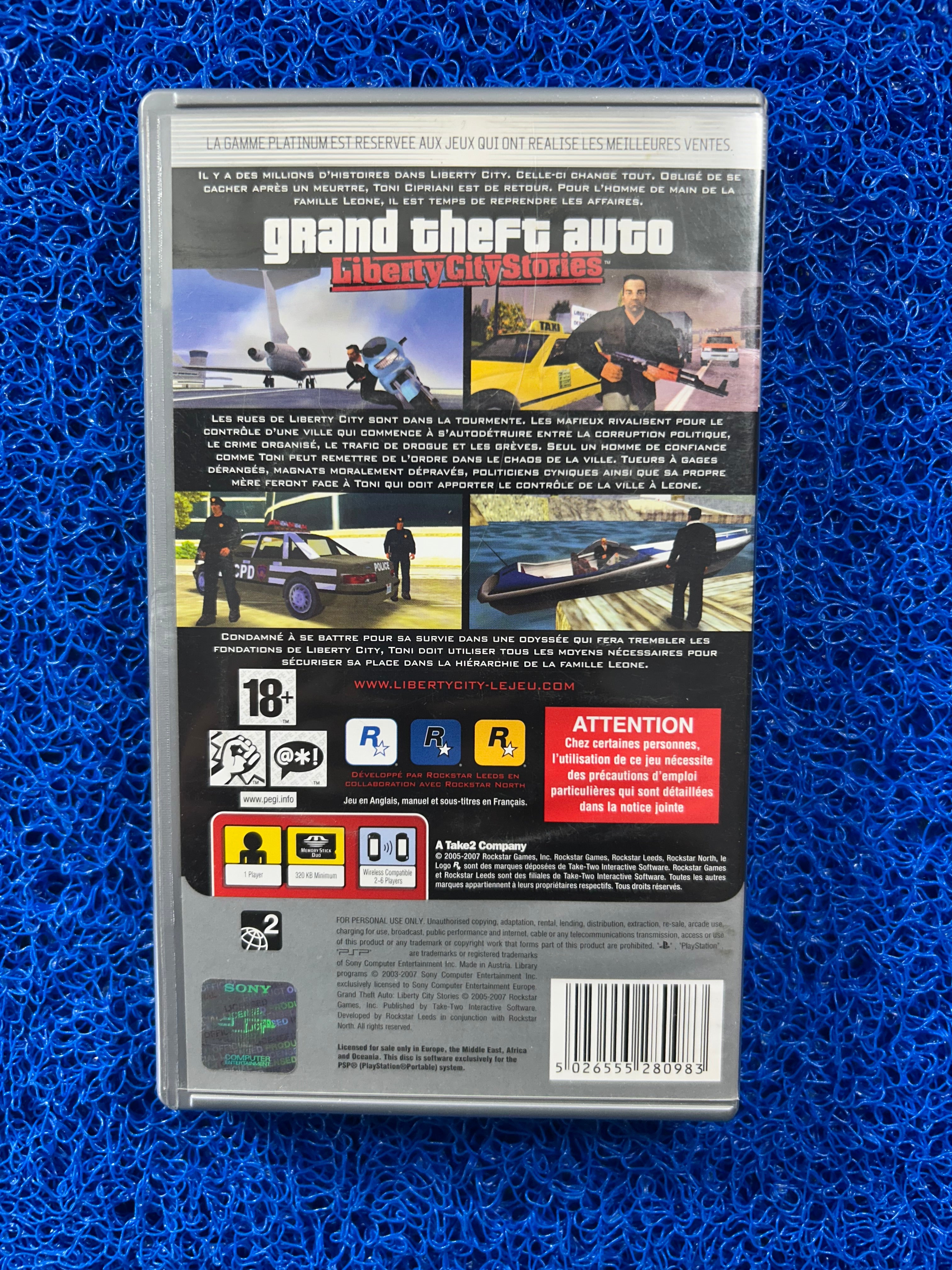 PSP GTA Liberty city stories (E)
