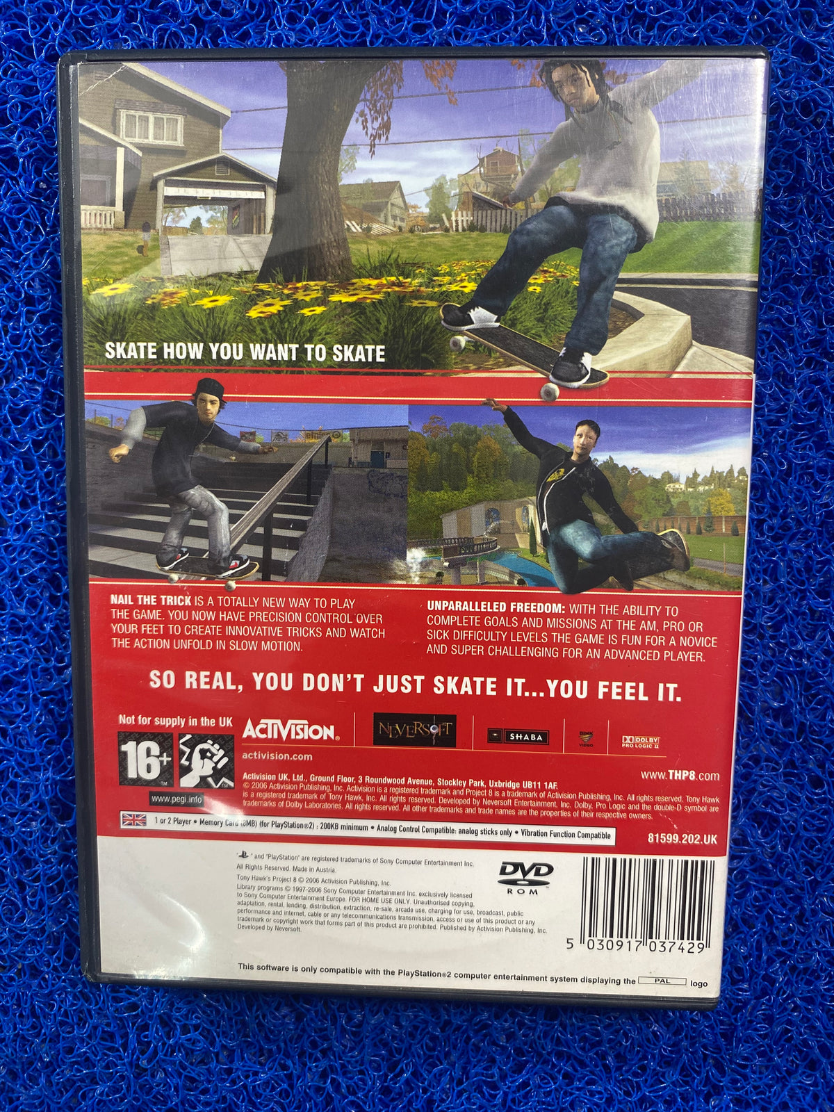 PS2# Tony hawk project 8 (E)
