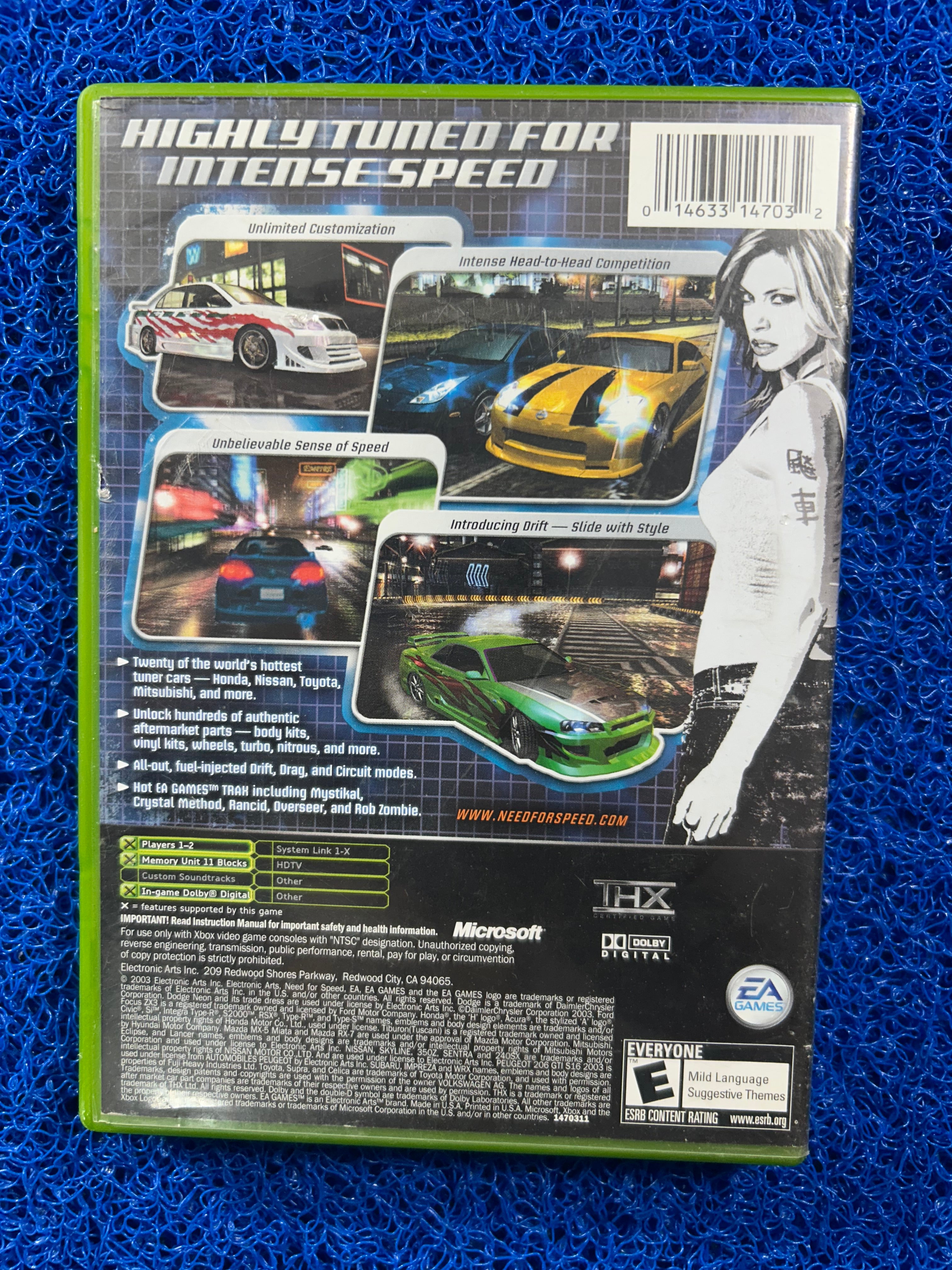 XBOX Need for speed underground (A)