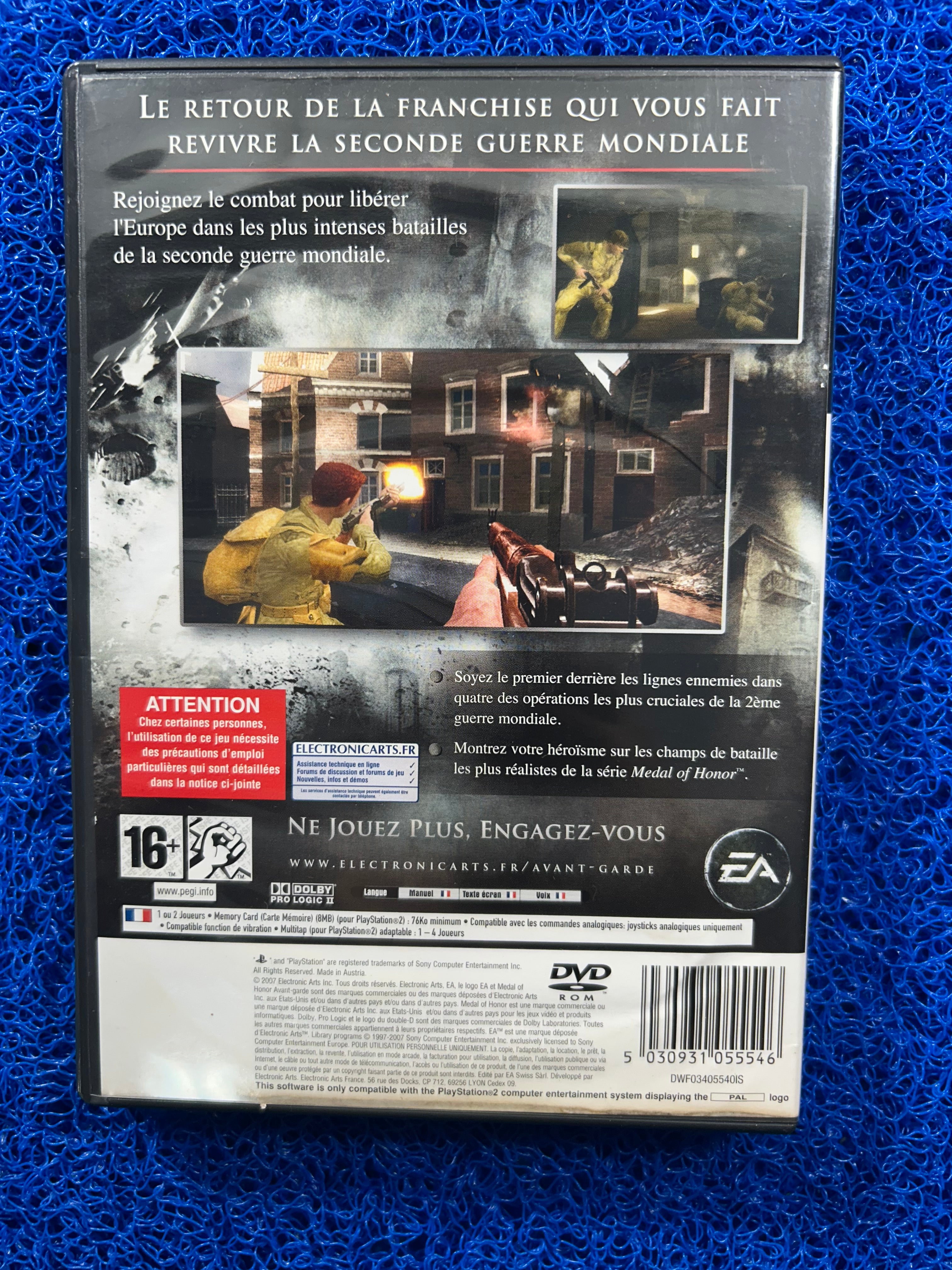 PS2 Medal of honor vanguard (E)