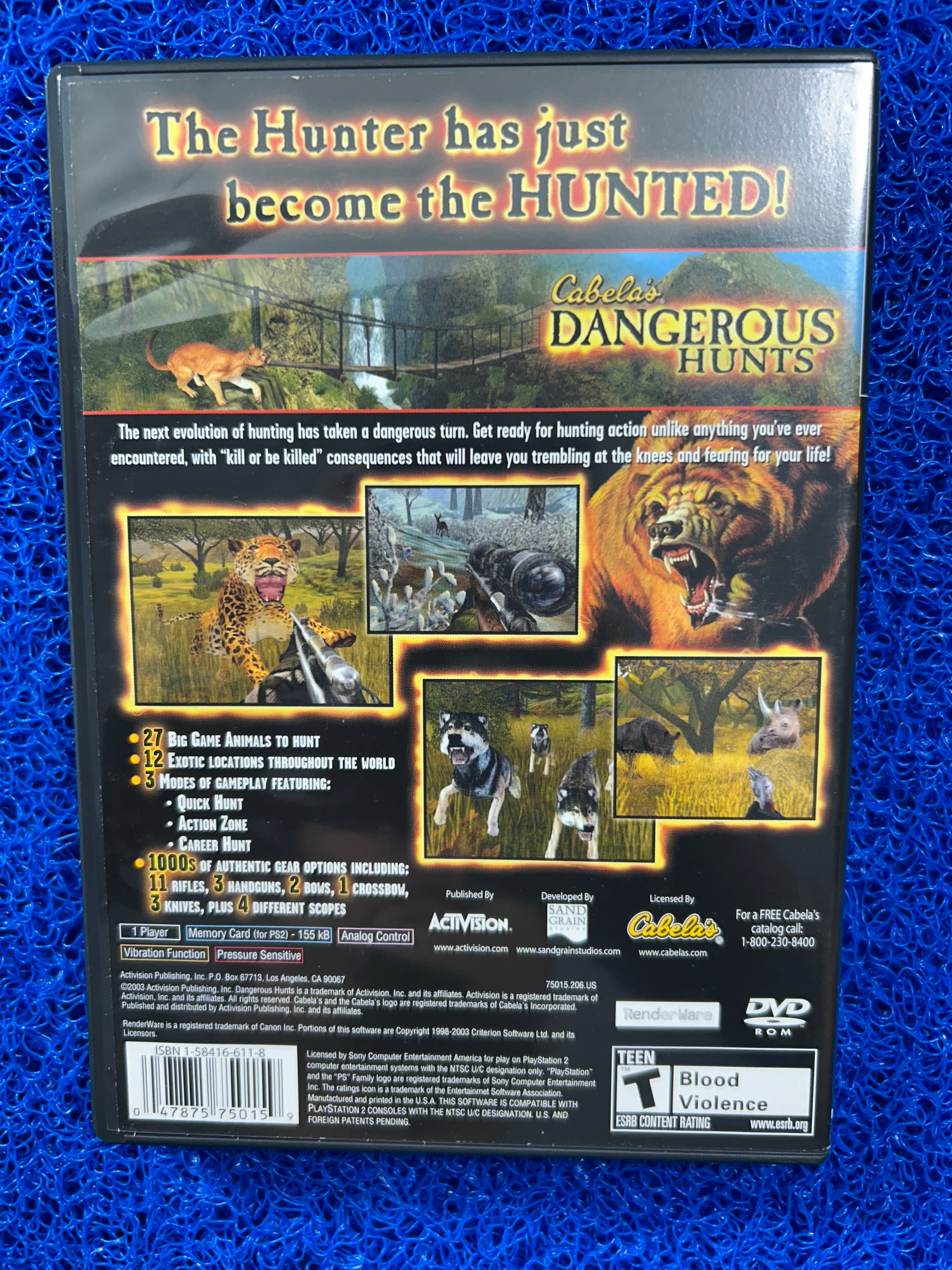 PS2 Cabela’s dangerous hunts (A)
