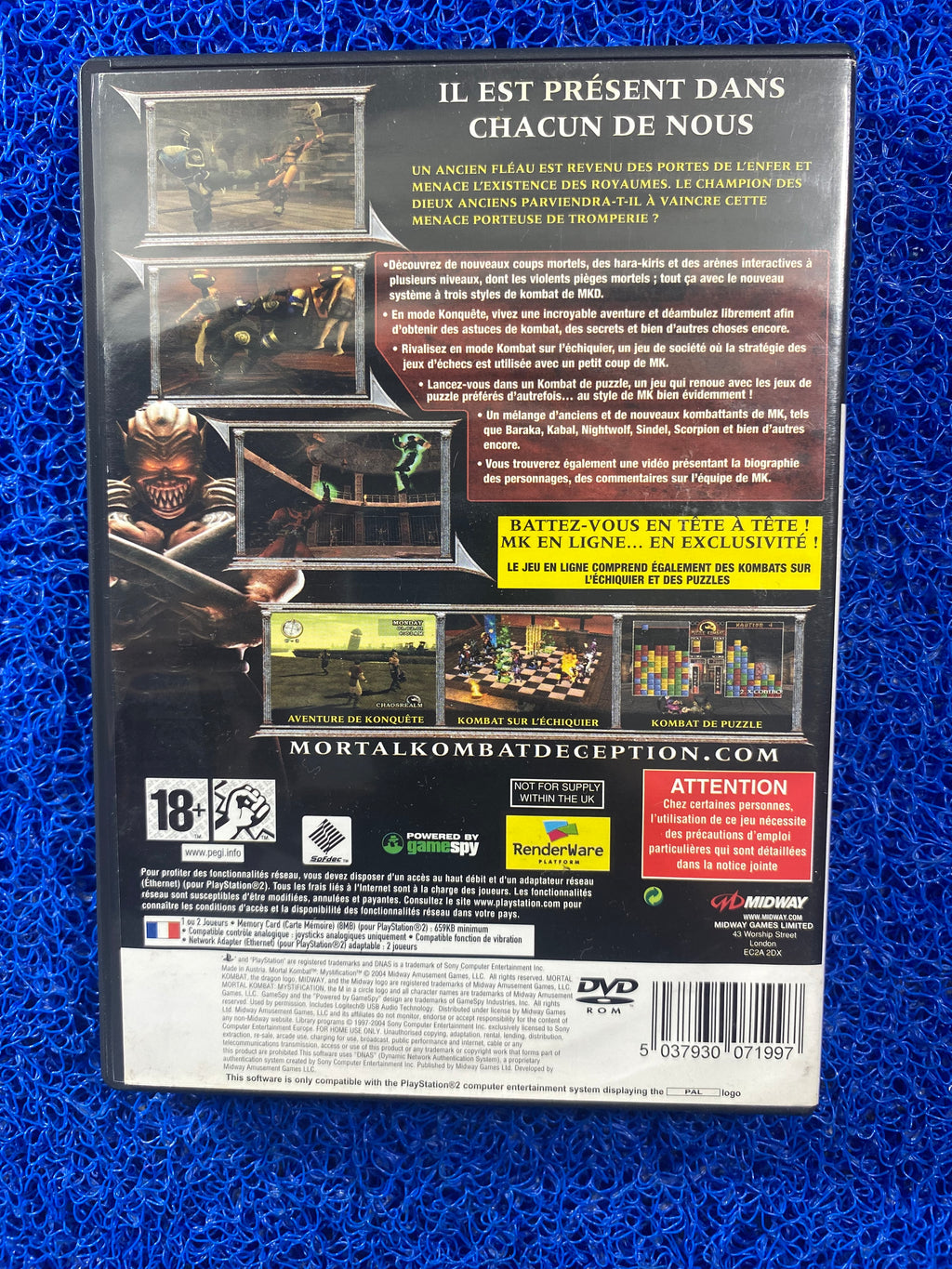 PS2# Mortal kombat mystification (E)