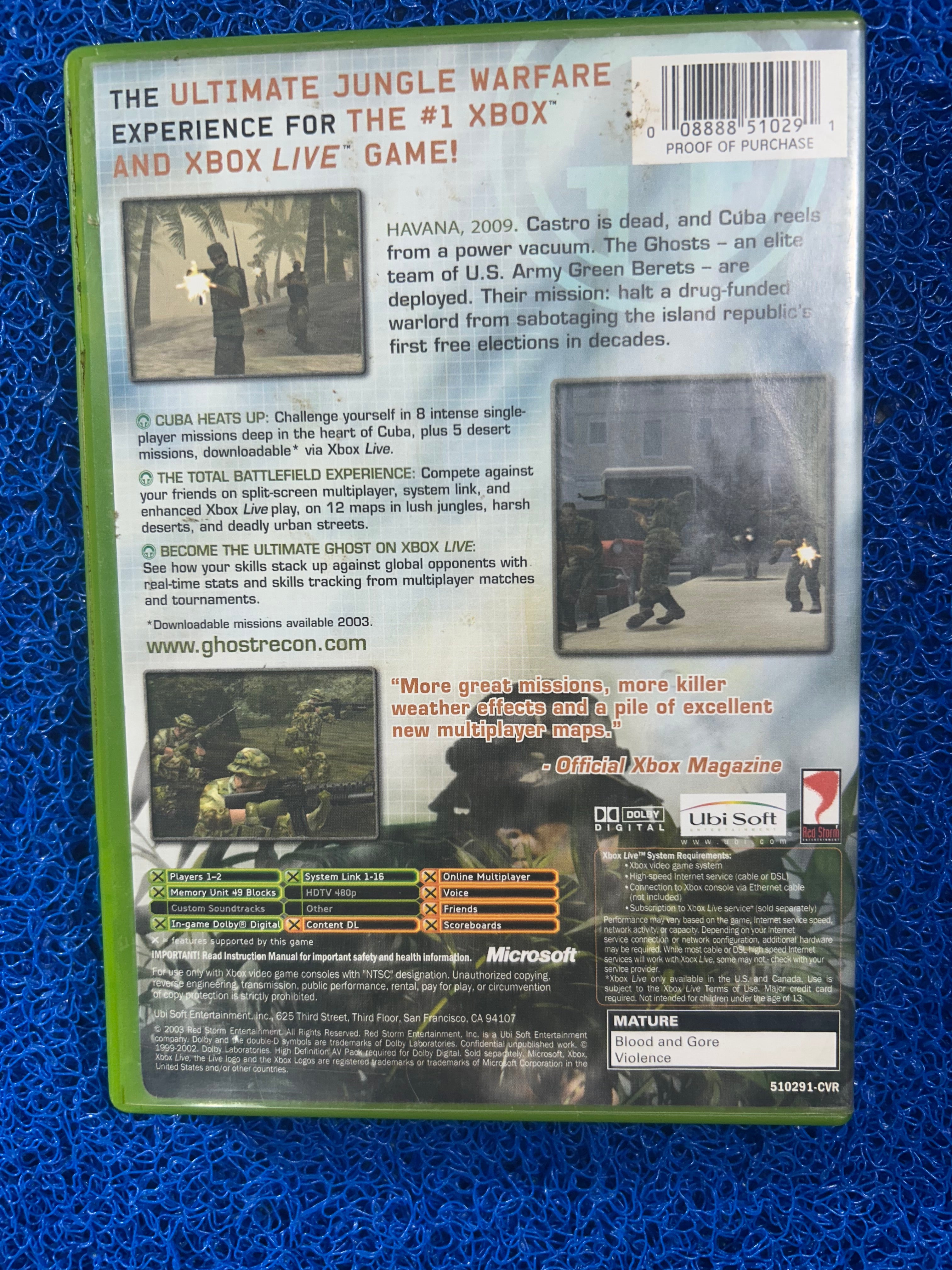 XBOX# Ghost recon island thunder (A)