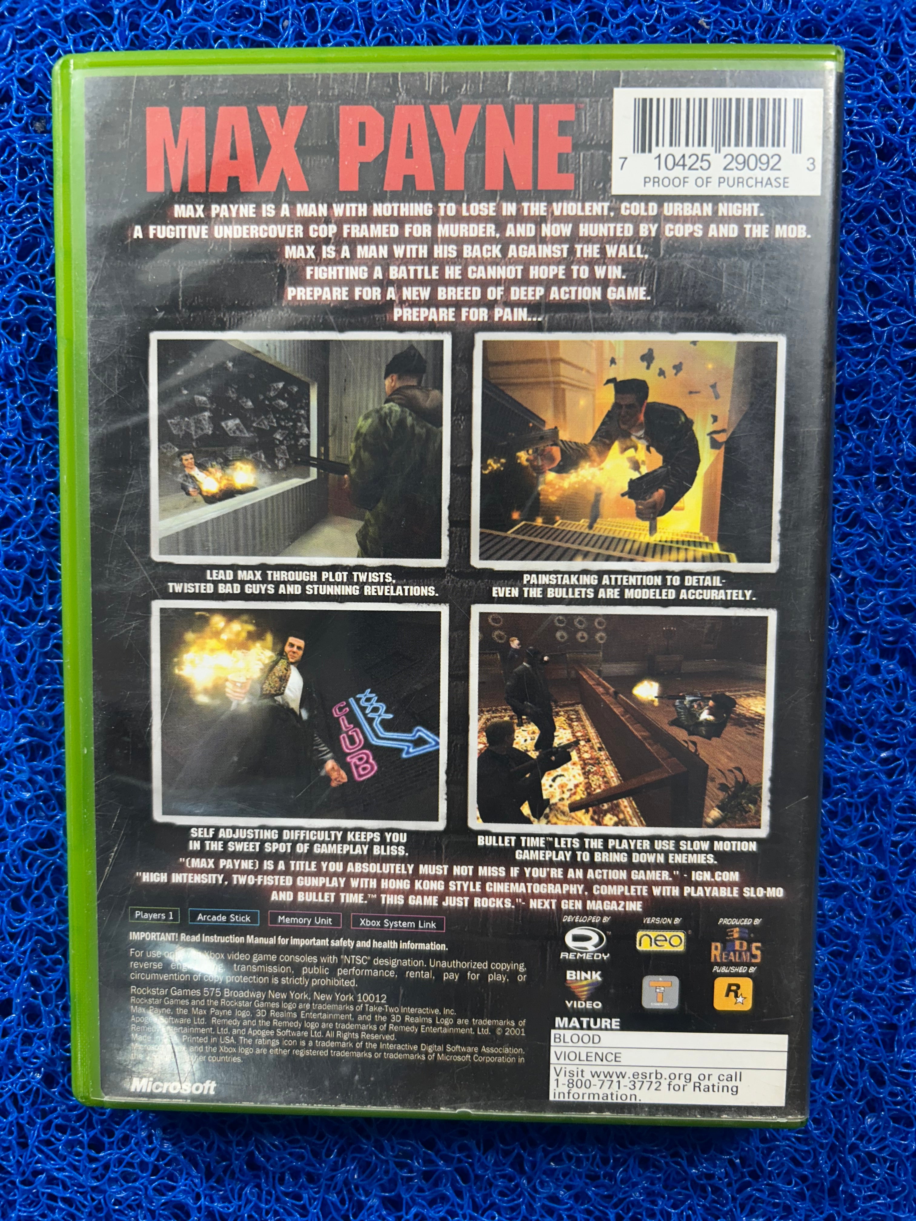 XBOX Max payne (A)