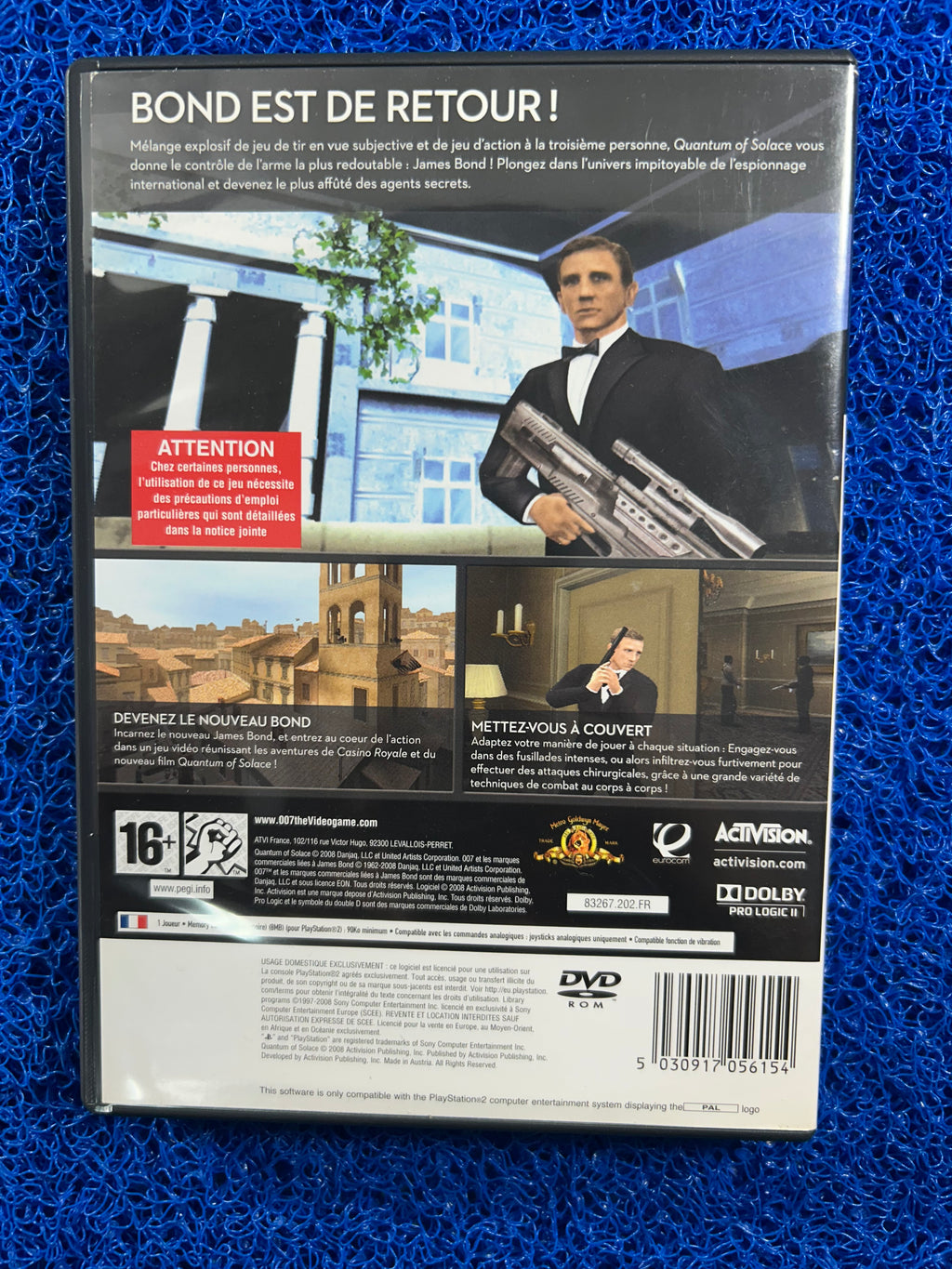 PS2 007 Quantum of solace (E)