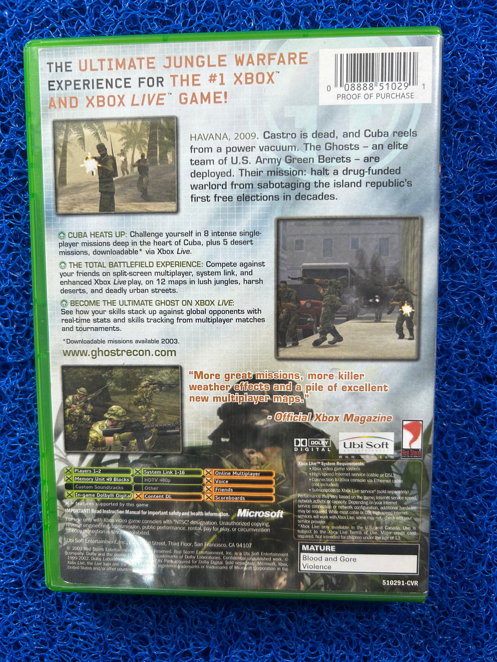 XBOX Ghost recon island thunder (A)