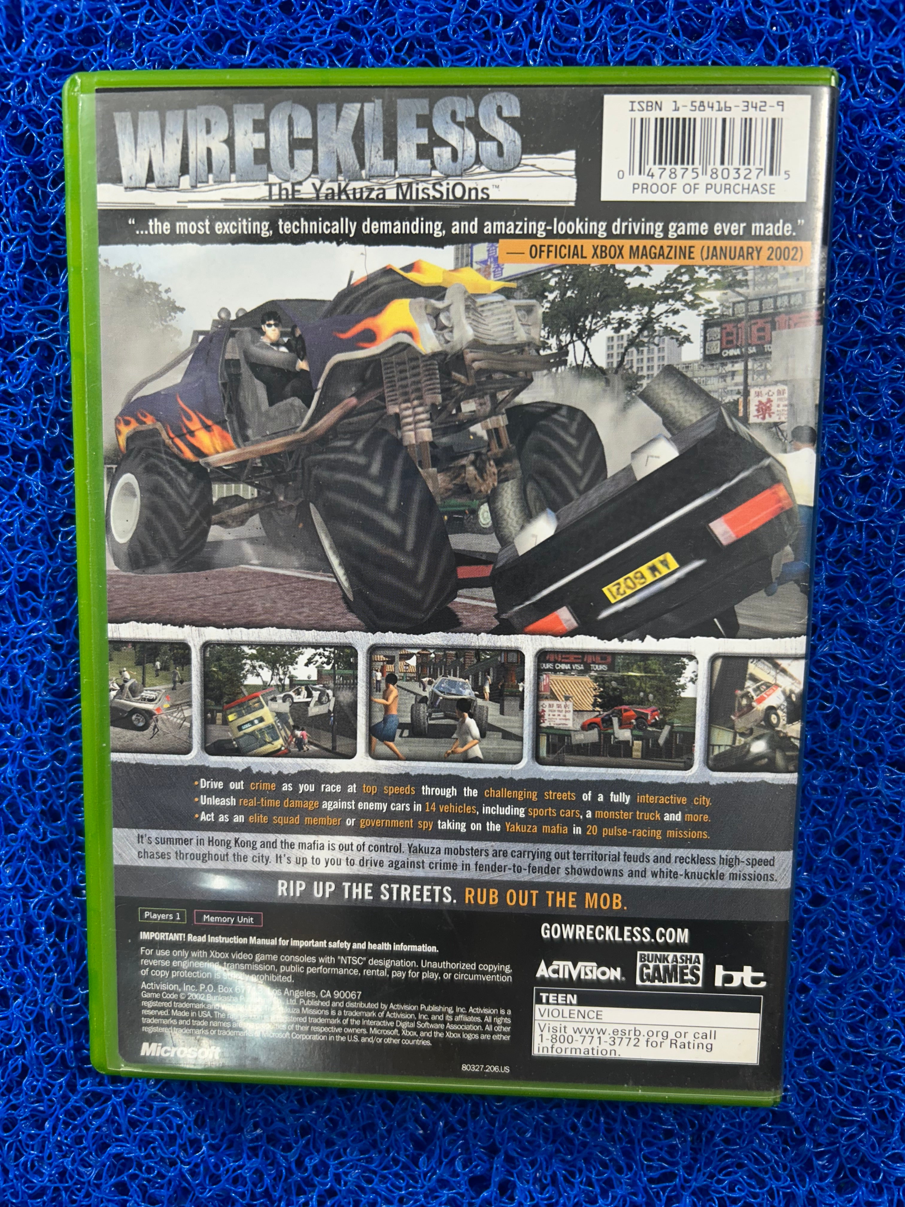 XBOX Wreckless (A)