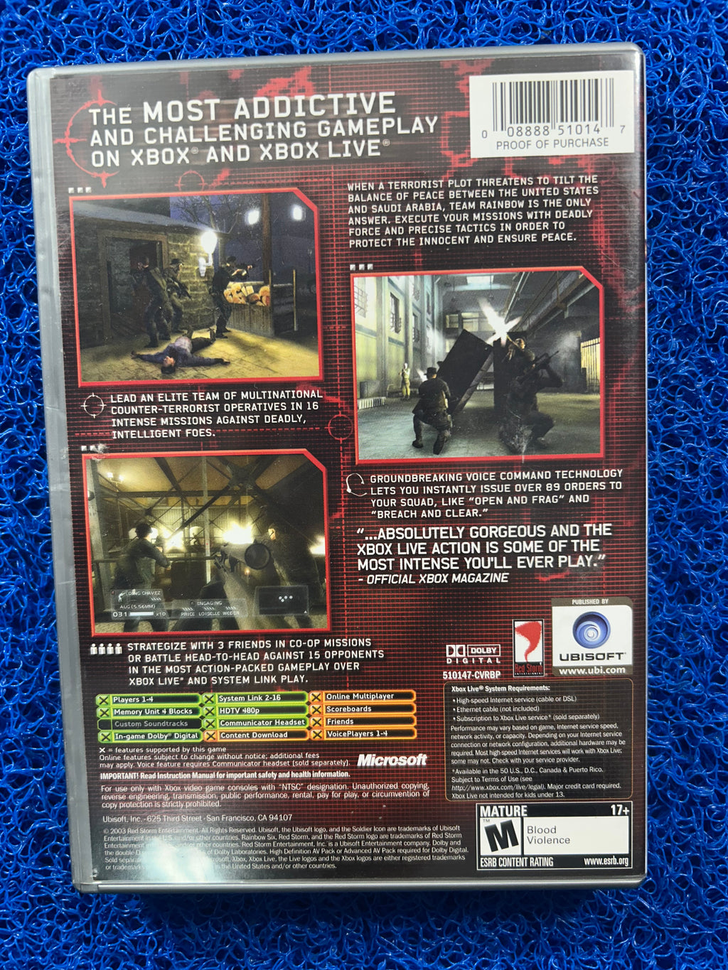 XBOX Rainbow six 3 (A)