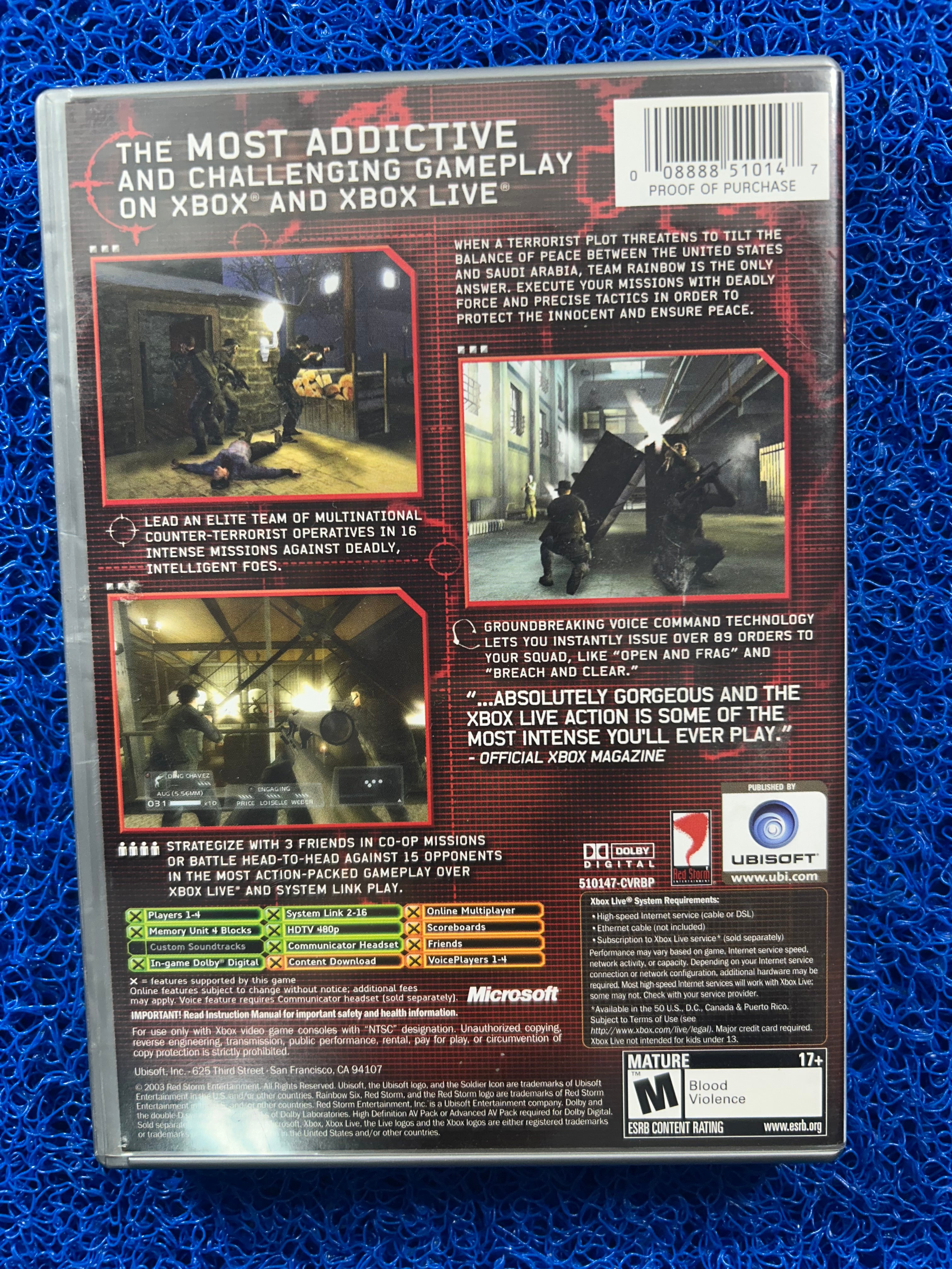 XBOX Rainbow six 3 (A)