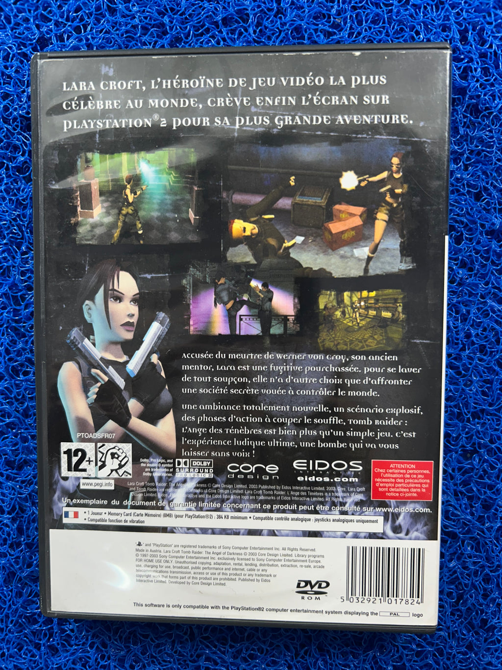 PS2 Tomb raider the angel of darkness (E)