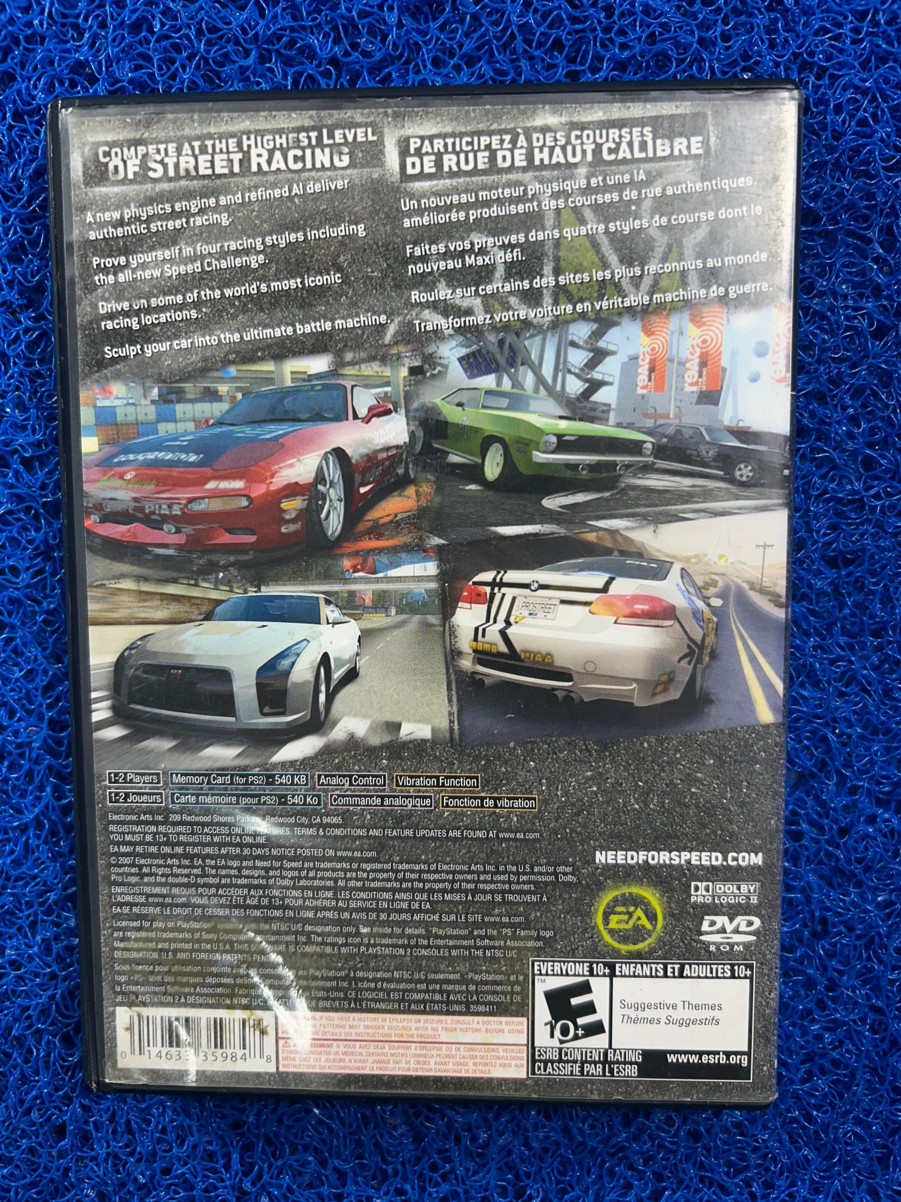 PS2 Need for speed pro street (E)