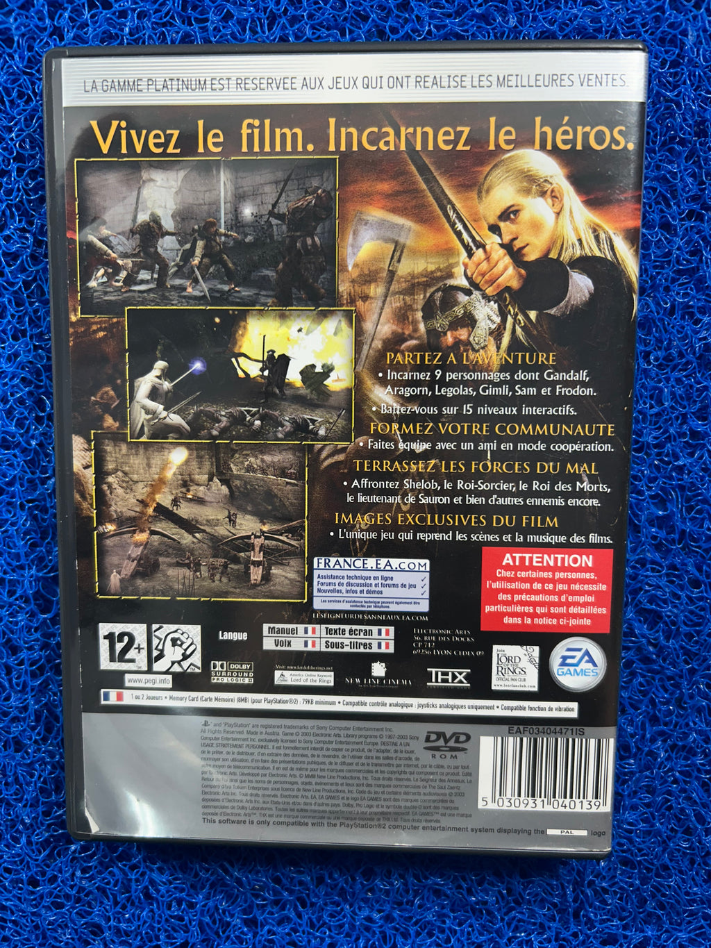 PS2 The lord of the rings the return of the king (E)