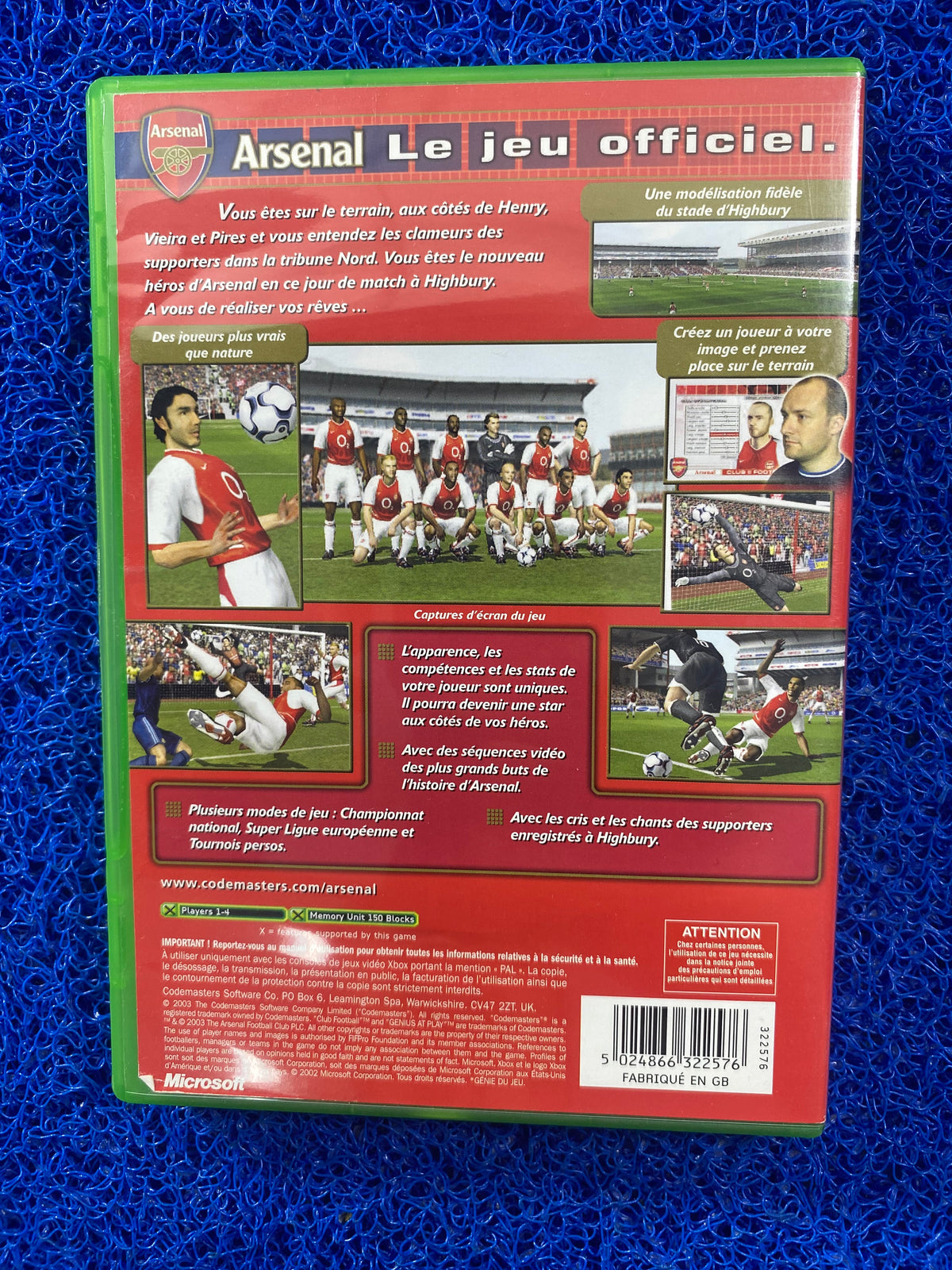 XBOX# Arsenal club football (E)