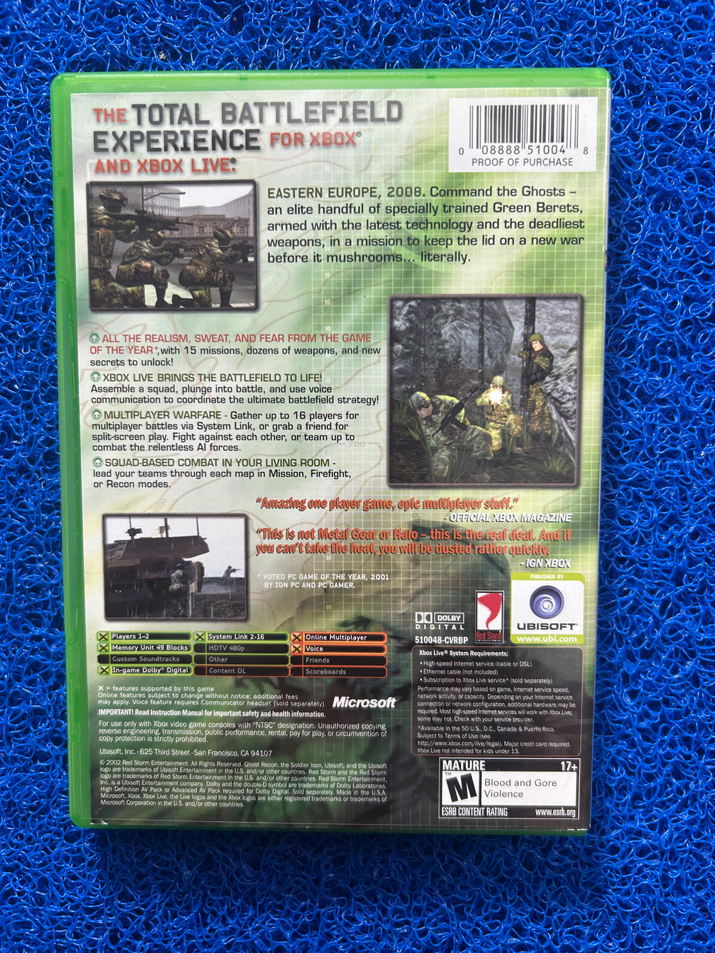 PS2 Ghost recon (A)