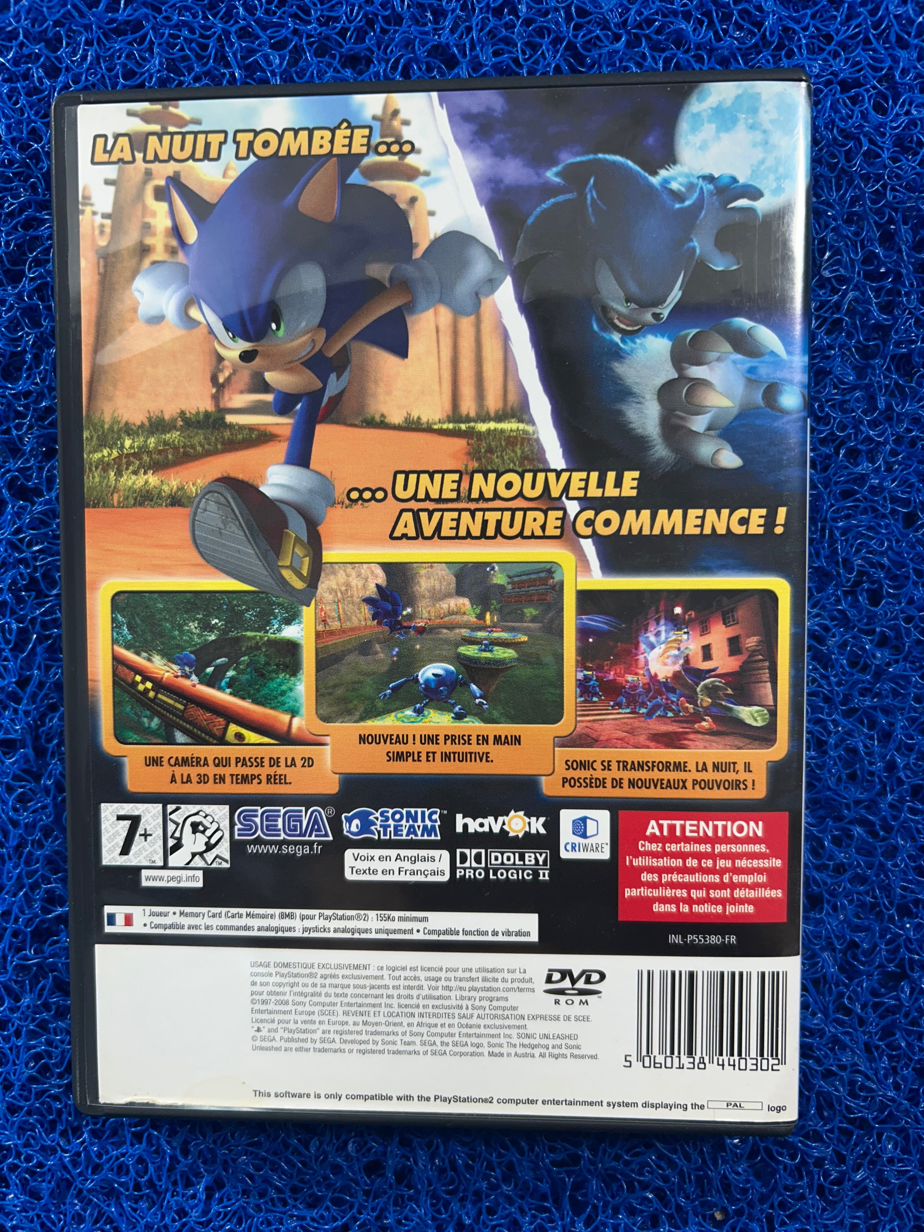 PS2 Sonic unleashed (E)