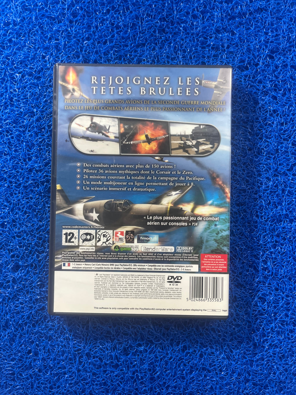 PS2 Heroes of the Pacific (E)