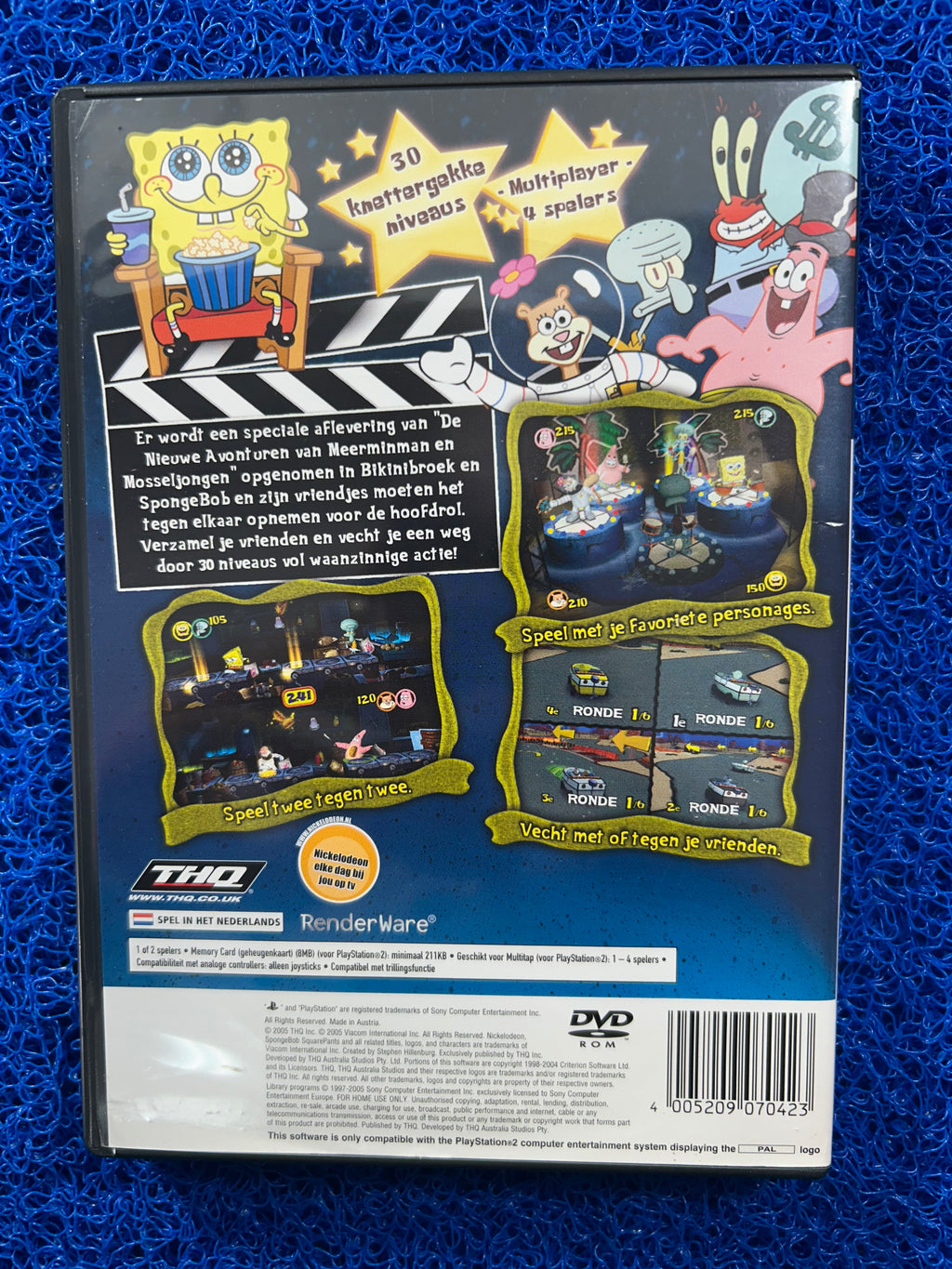 PS2 Spongebob squarepants lights, camera, pants (E)