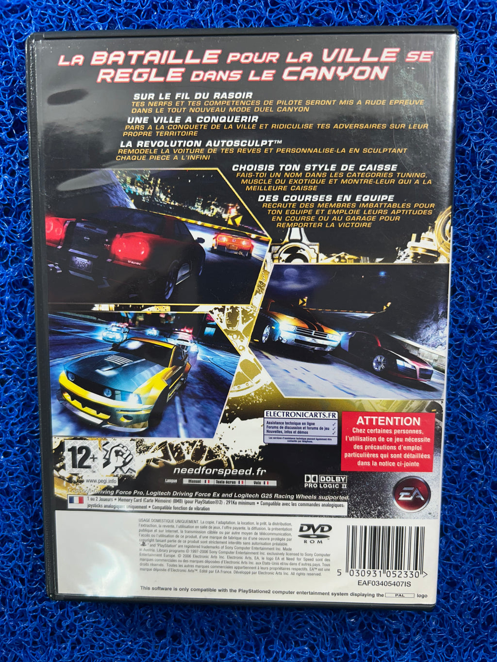 PS2 Need for speed carbon (E)