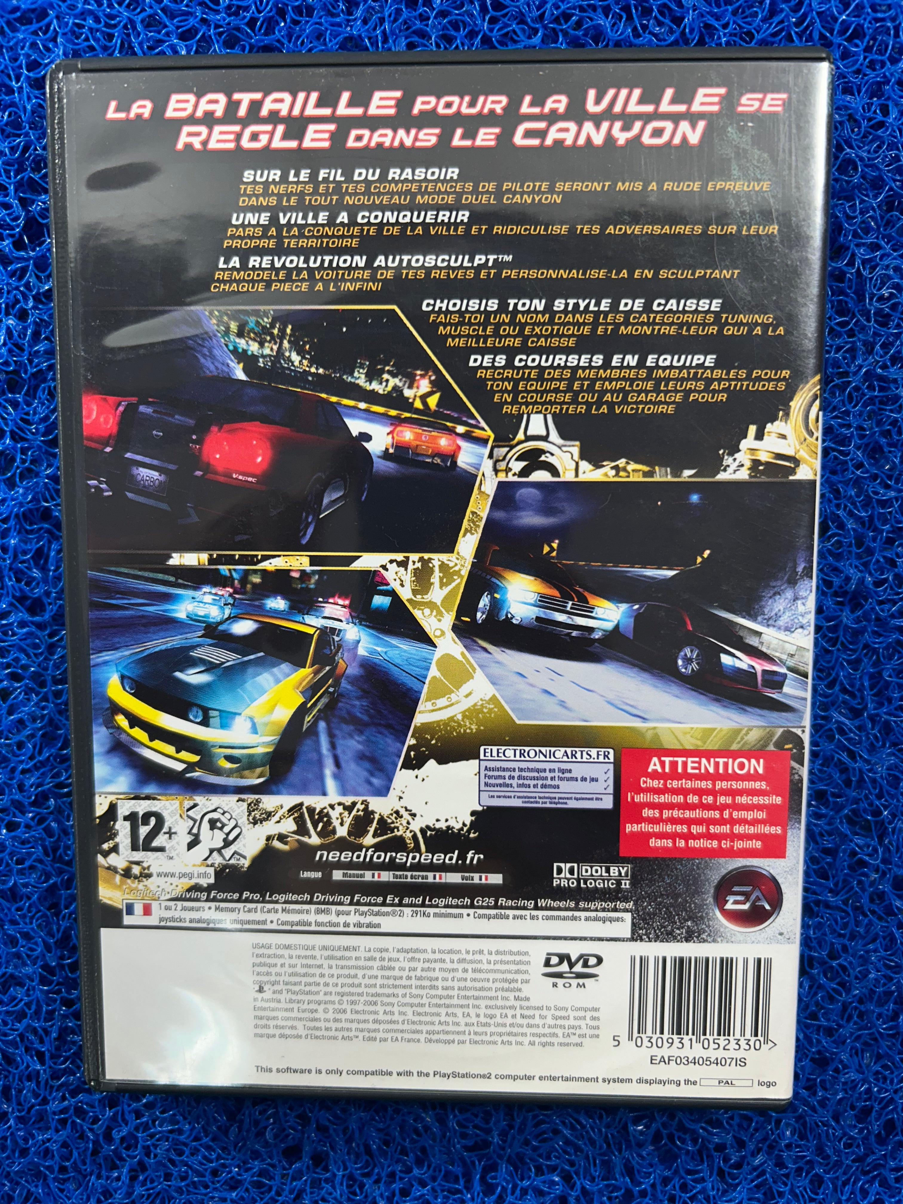 PS2 Need for speed carbon (E)