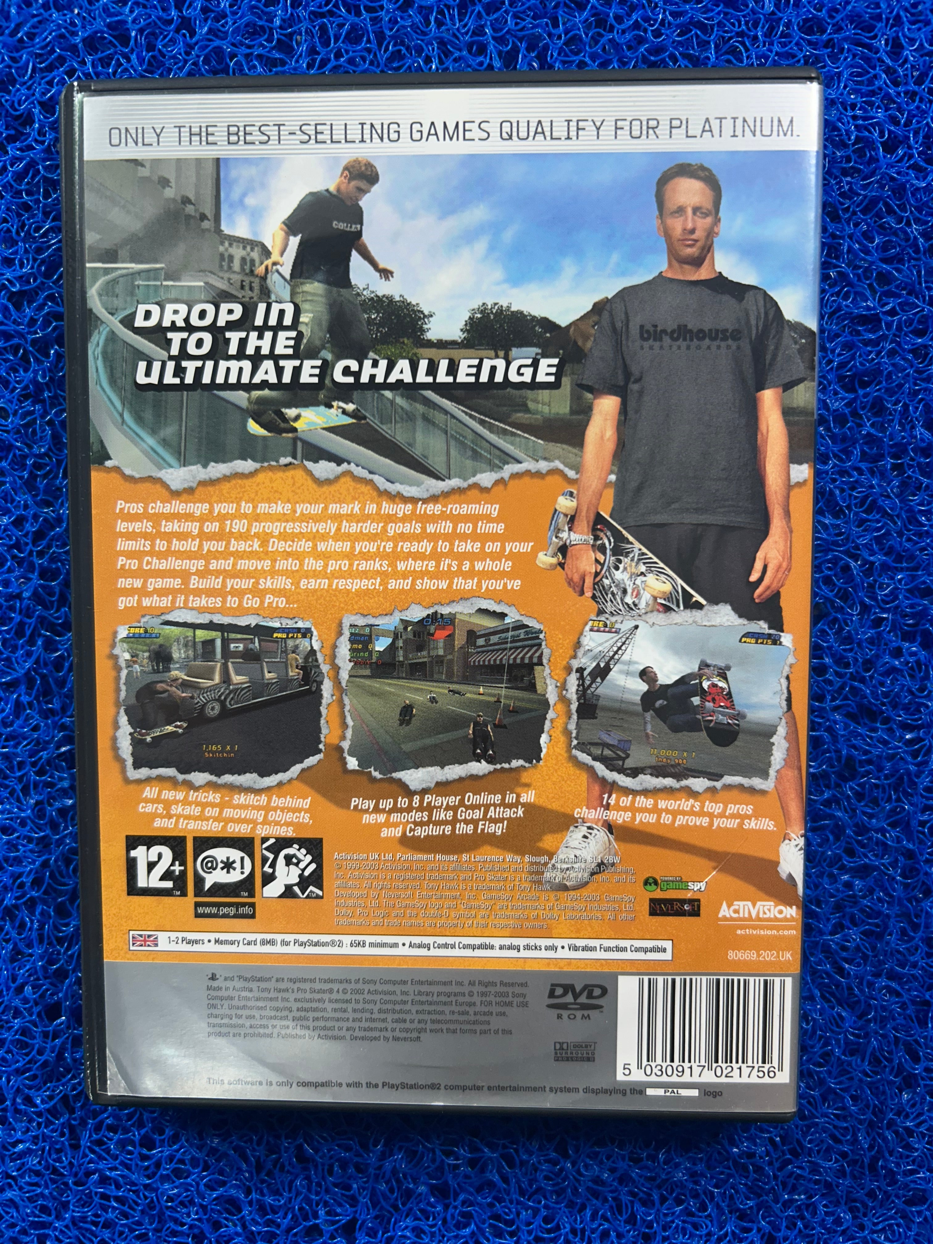 PS2 Tony hawk 4 (E)