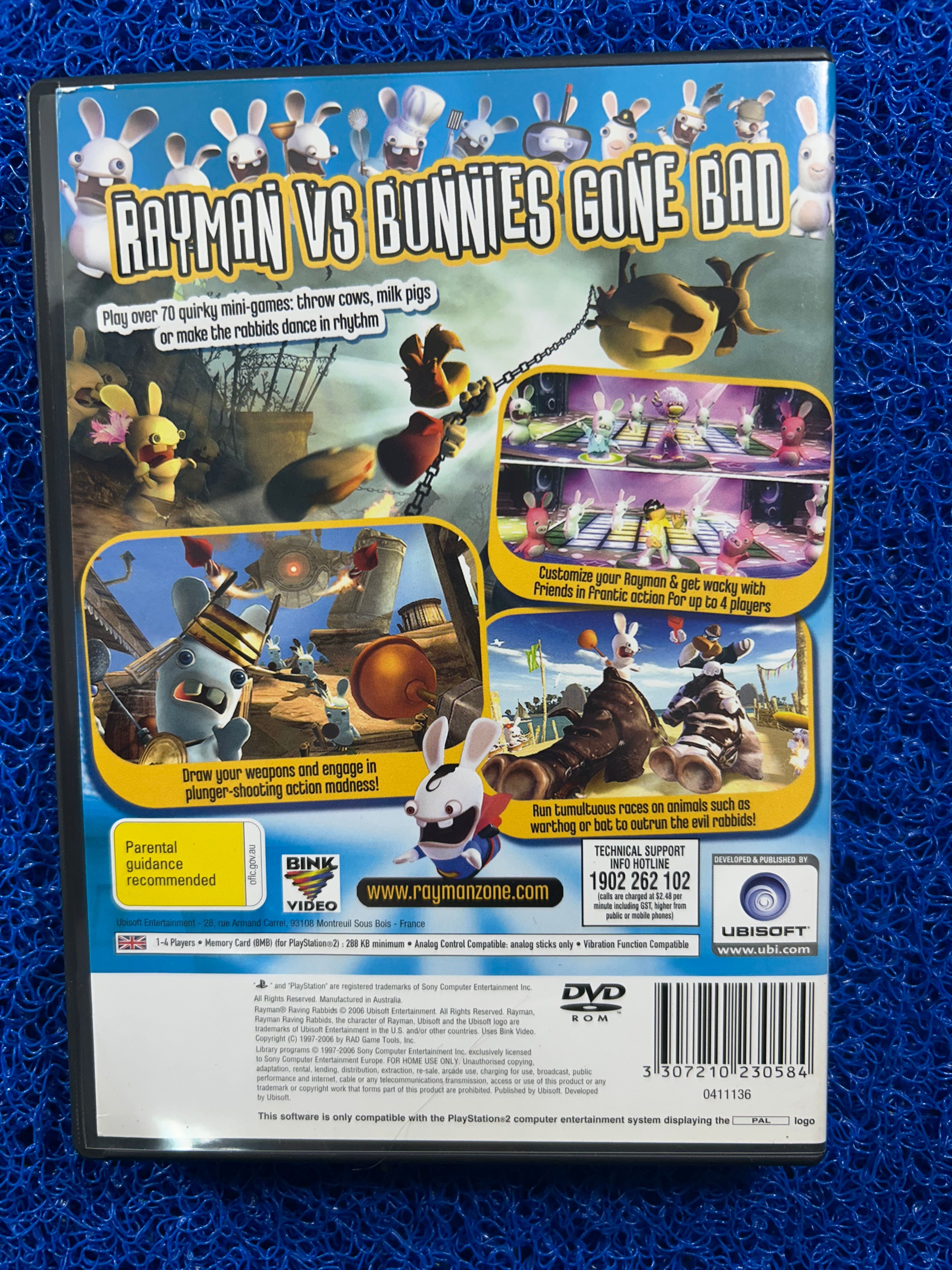 PS2 Rayman raving rabbits (E)