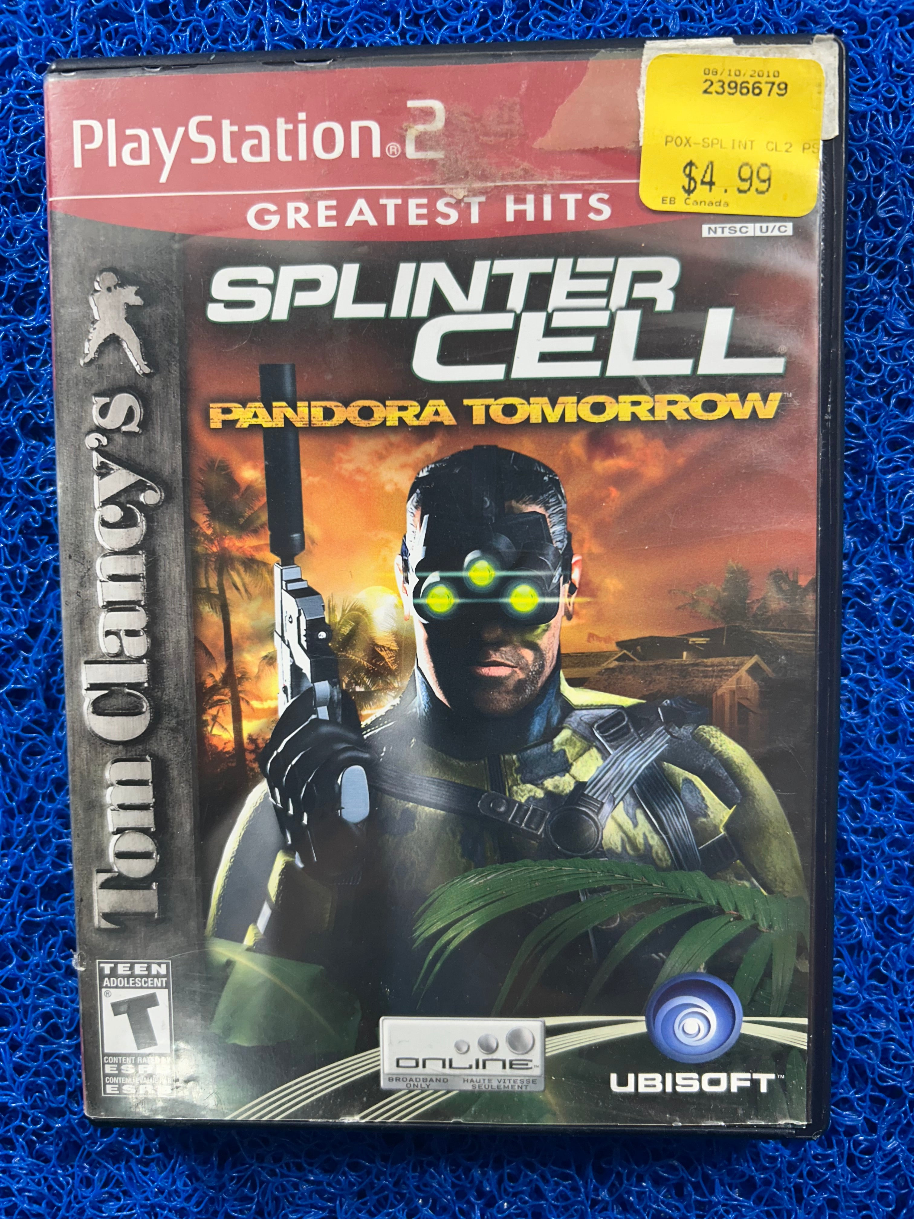 PS2 Splinter cell Pandora tomorrow (A)