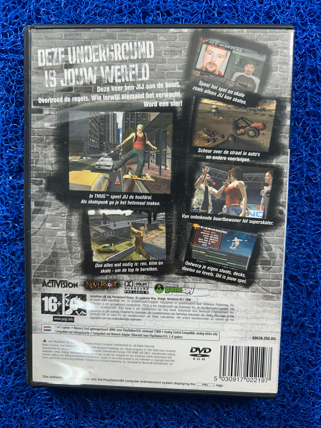 PS2 Tony hawk underground (E)