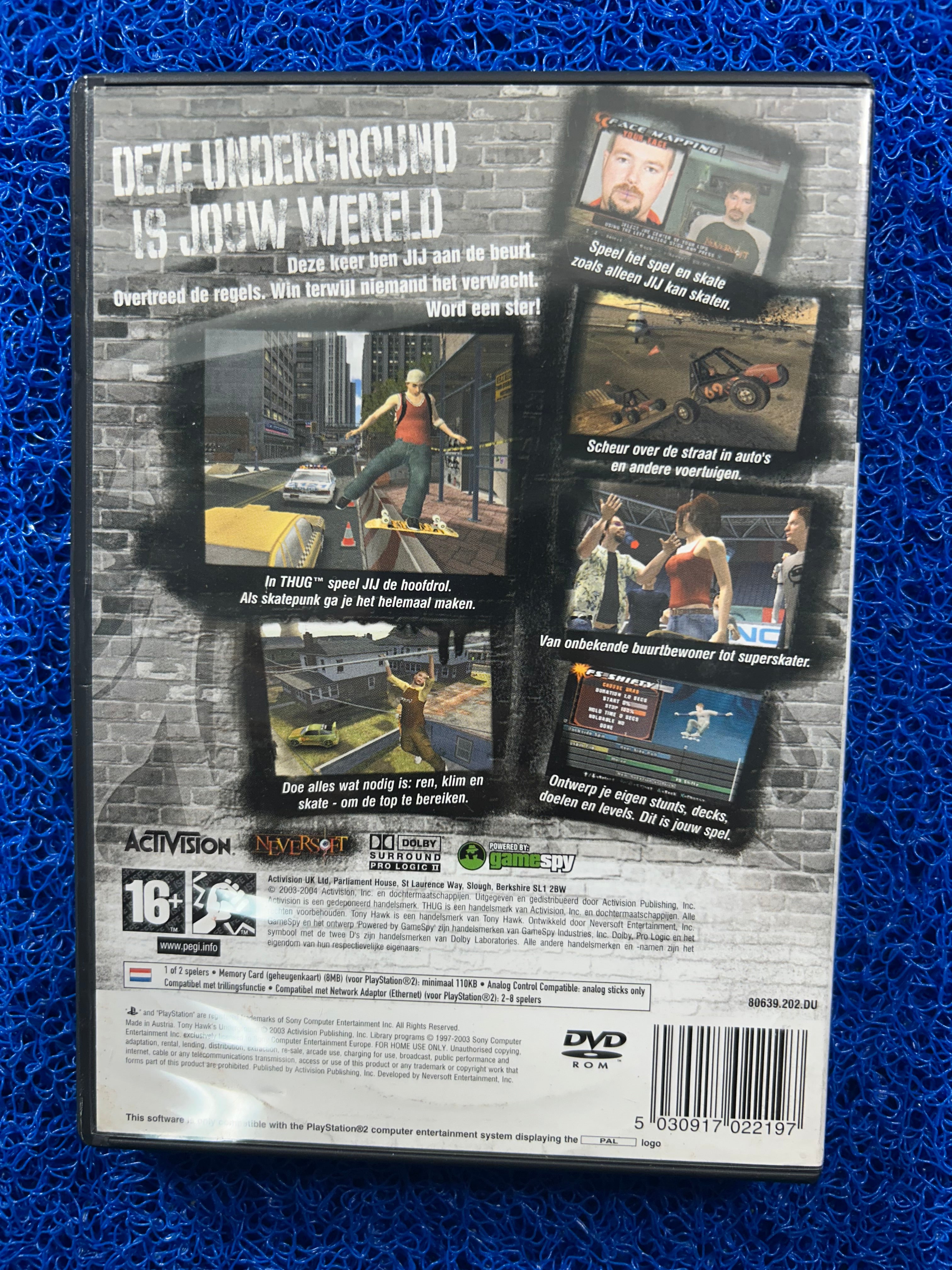 PS2 Tony hawk underground (E)